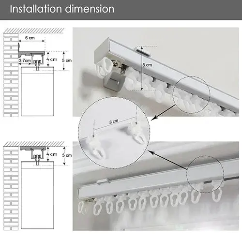 Custom Ripple Fold Drapery with Lora Track - Image 6