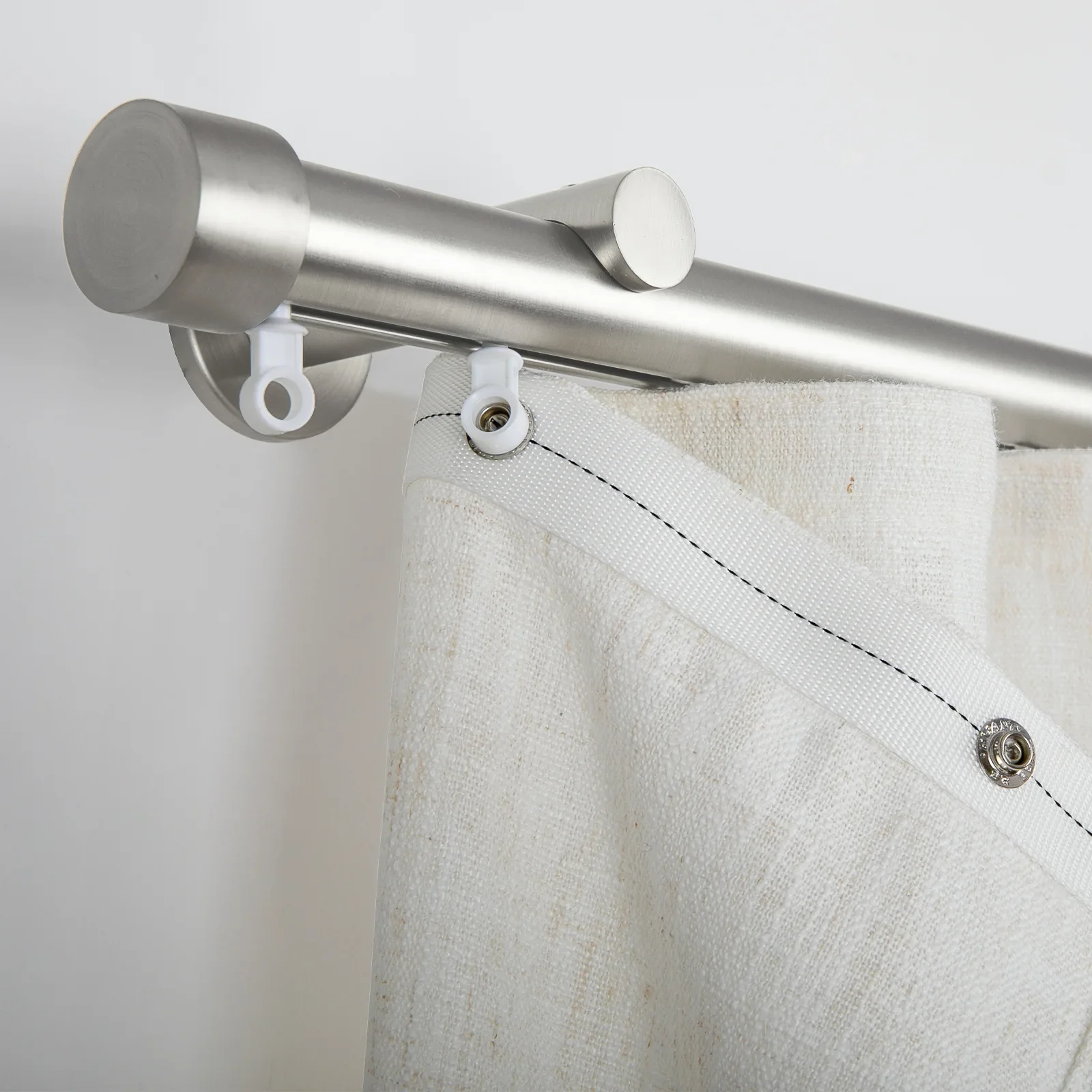 Custom Ripple Fold Drapery with Track - Image 2
