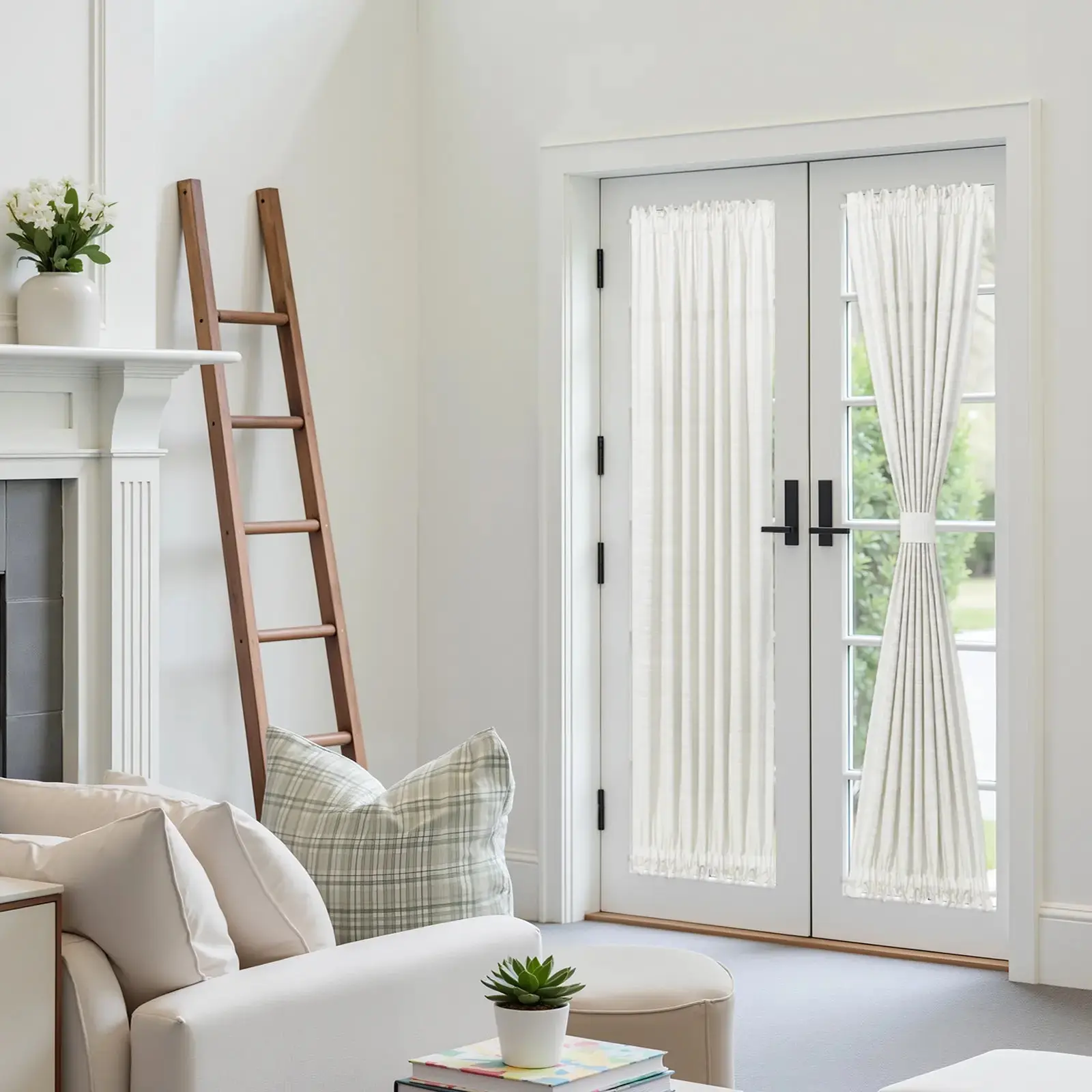 Custom Rod Pocket French Door Curtain - Image 2