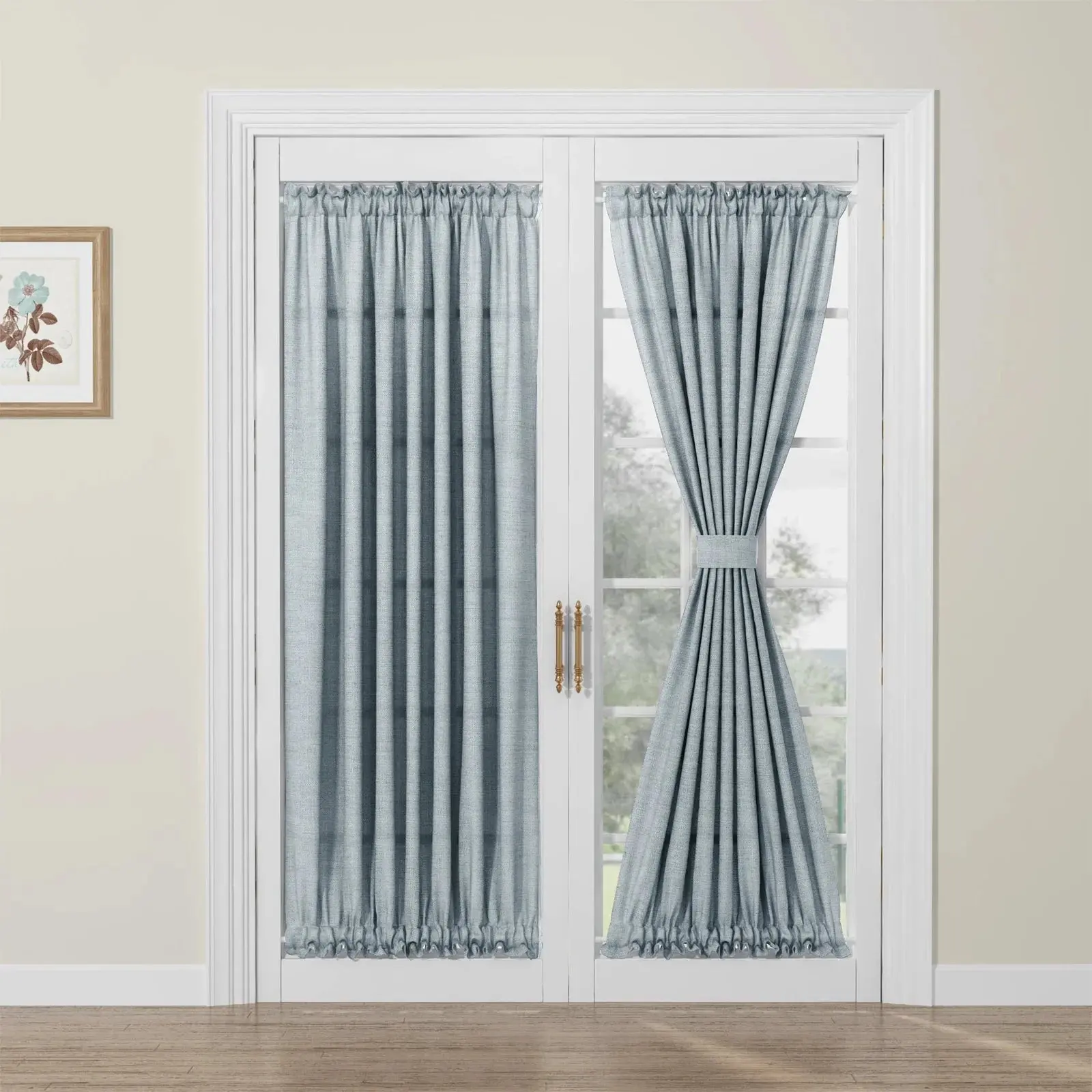 Custom Rod Pocket French Door Curtain - Image 21
