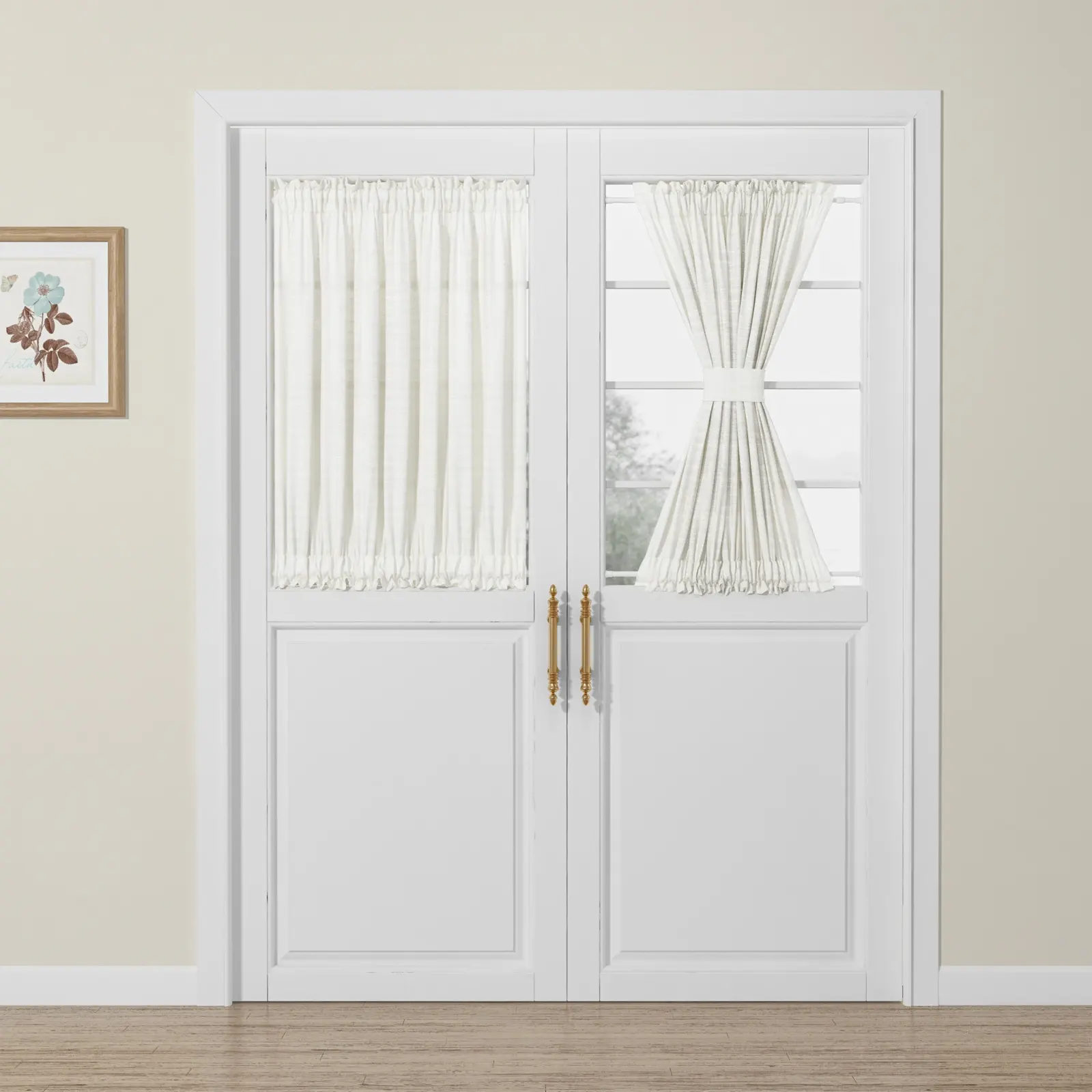 Custom Rod Pocket French Door Curtain - Image 4