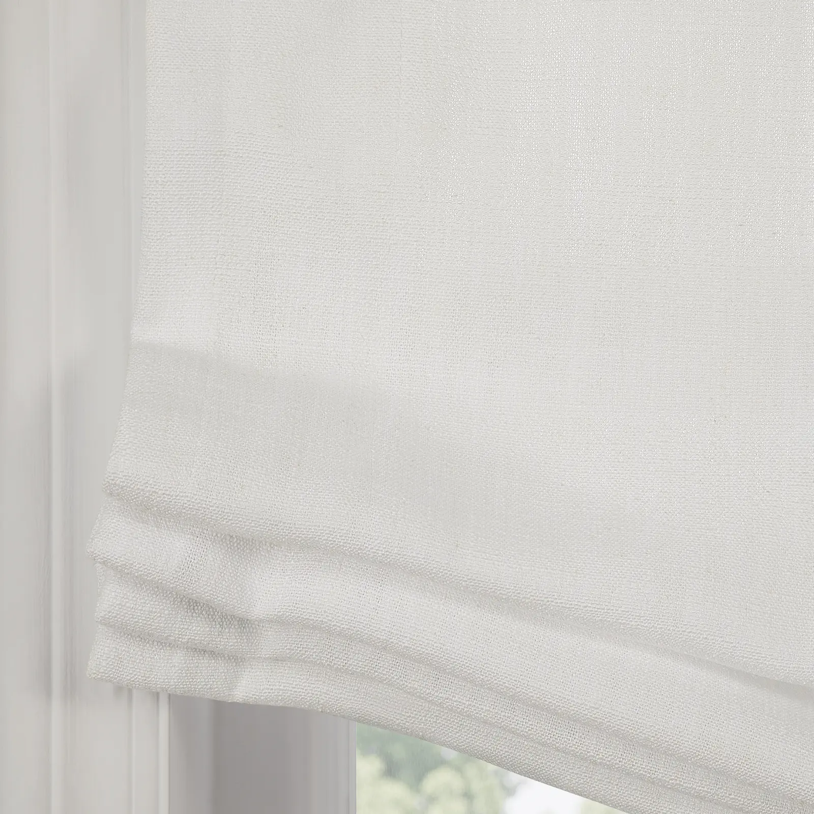 Custom Relaxed Roman Shade with Center Pleat Cord Lift - Image 14