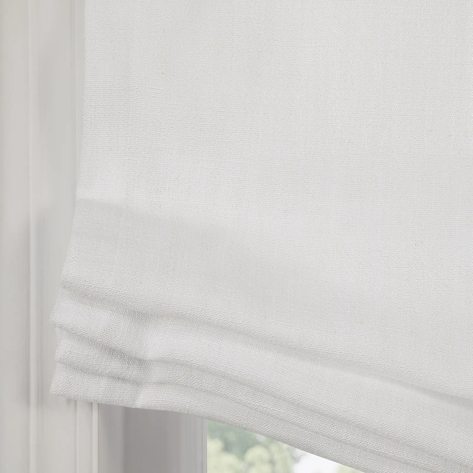 Custom Relaxed Roman Shade with Center Pleat Cord Lift - Image 15