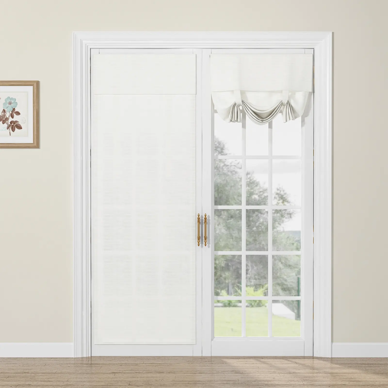 Custom Tie Up Shades for French Door - Image 11