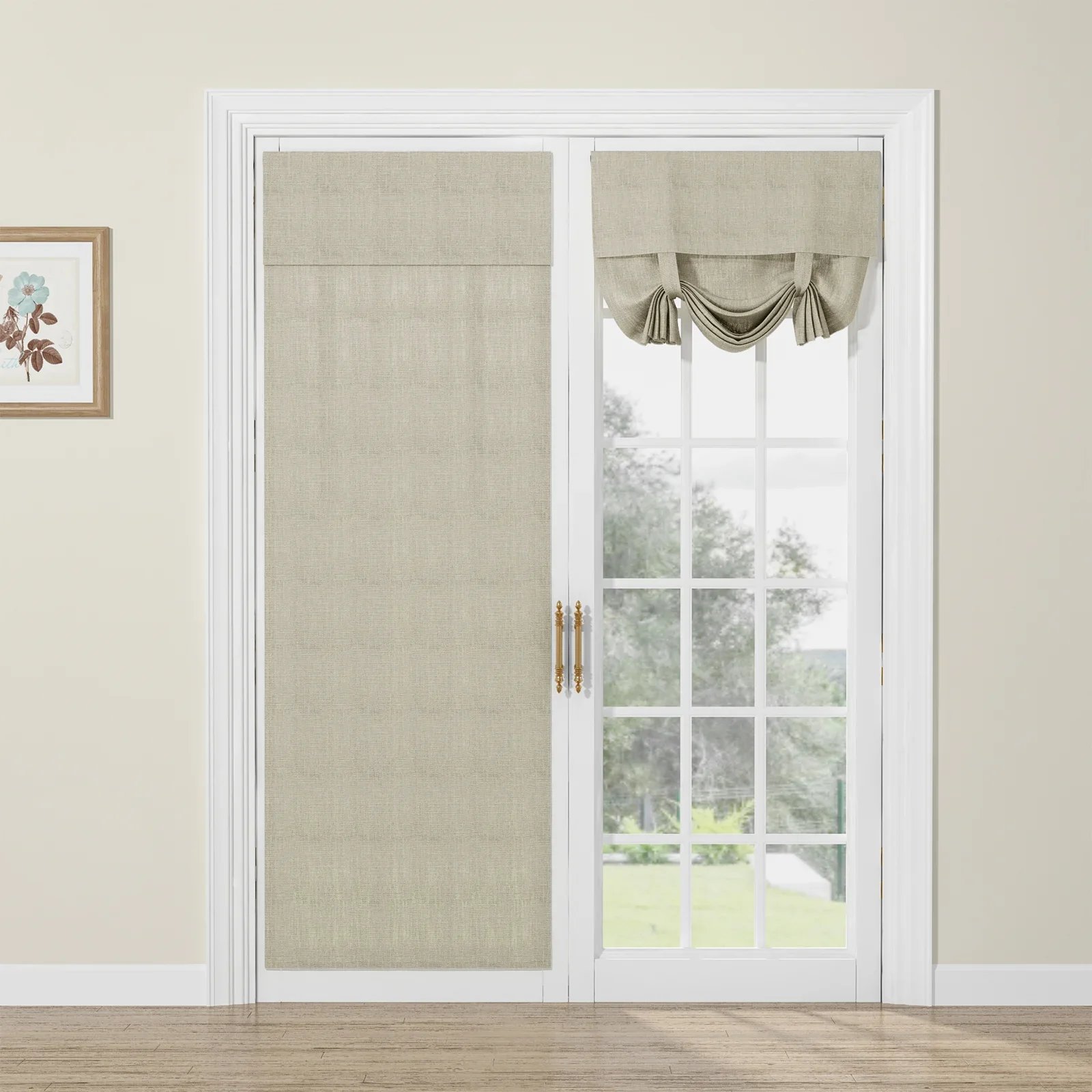 Custom Tie Up Shades for French Door - Image 14