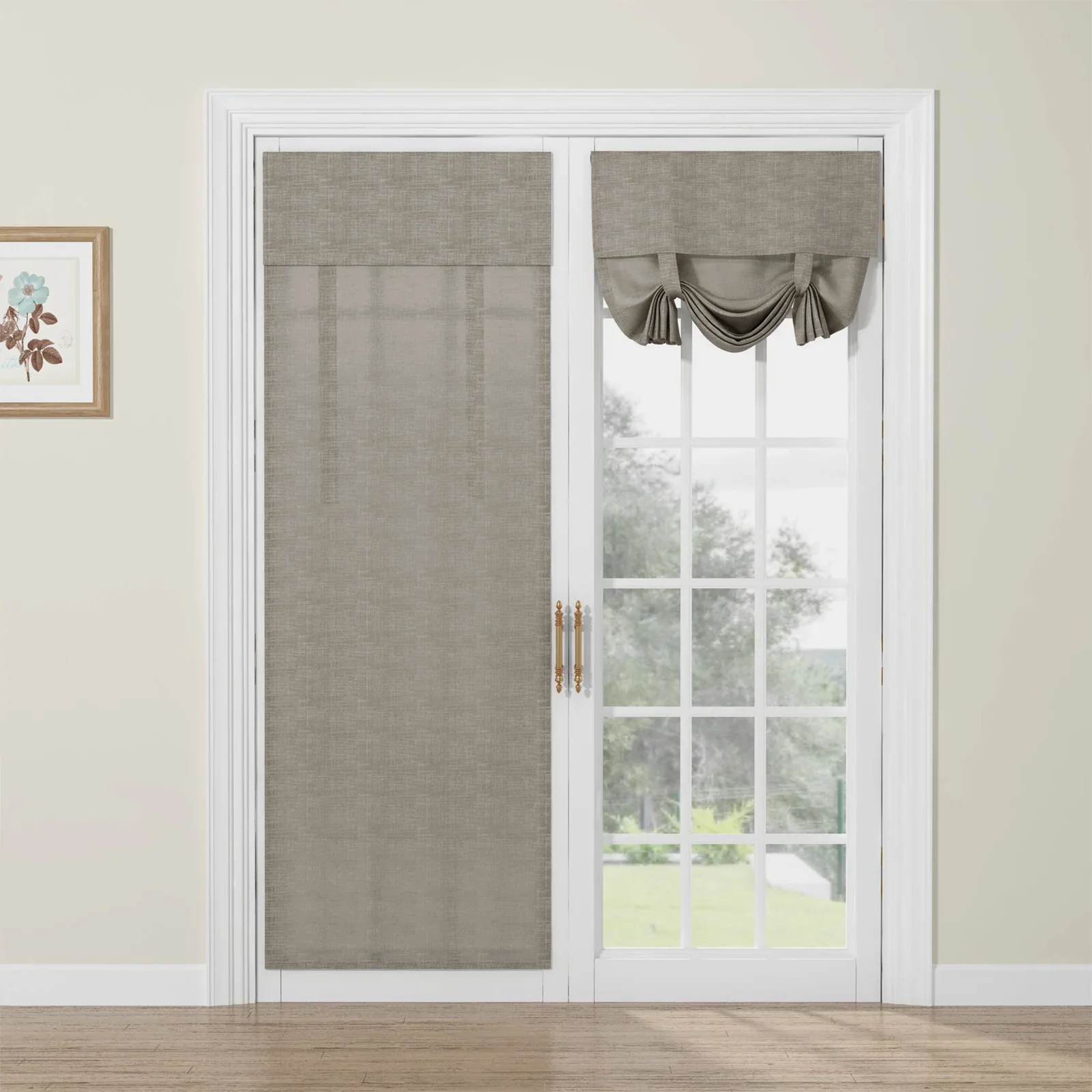 Custom Tie Up Shades for French Door - Image 15