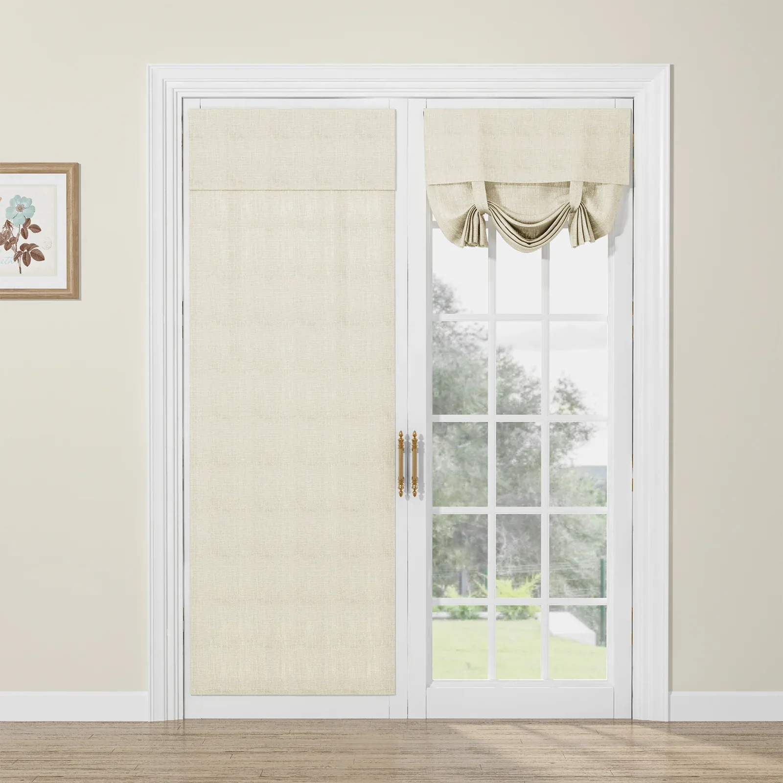 Custom Tie Up Shades for French Door - Image 16