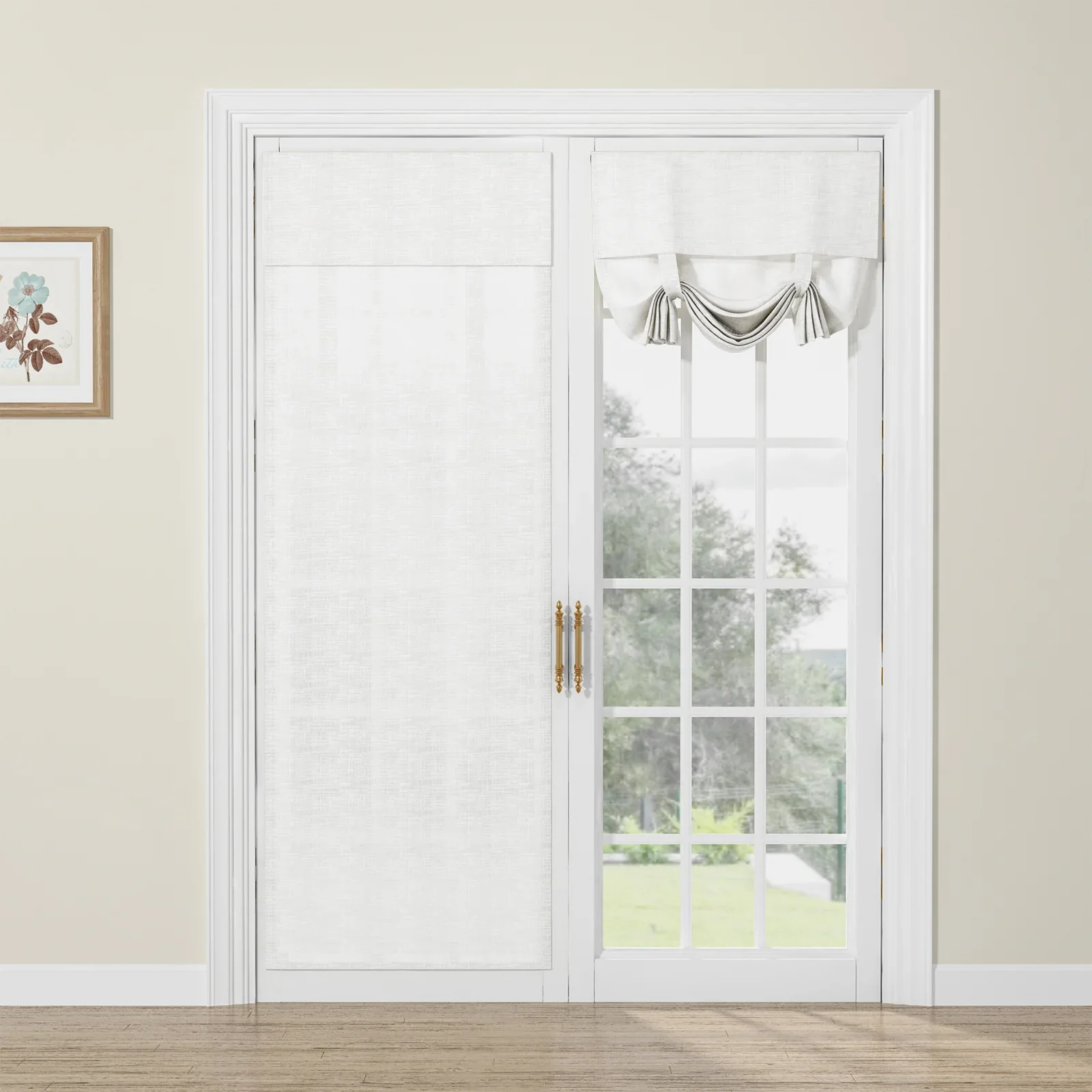 Custom Tie Up Shades for French Door - Image 18