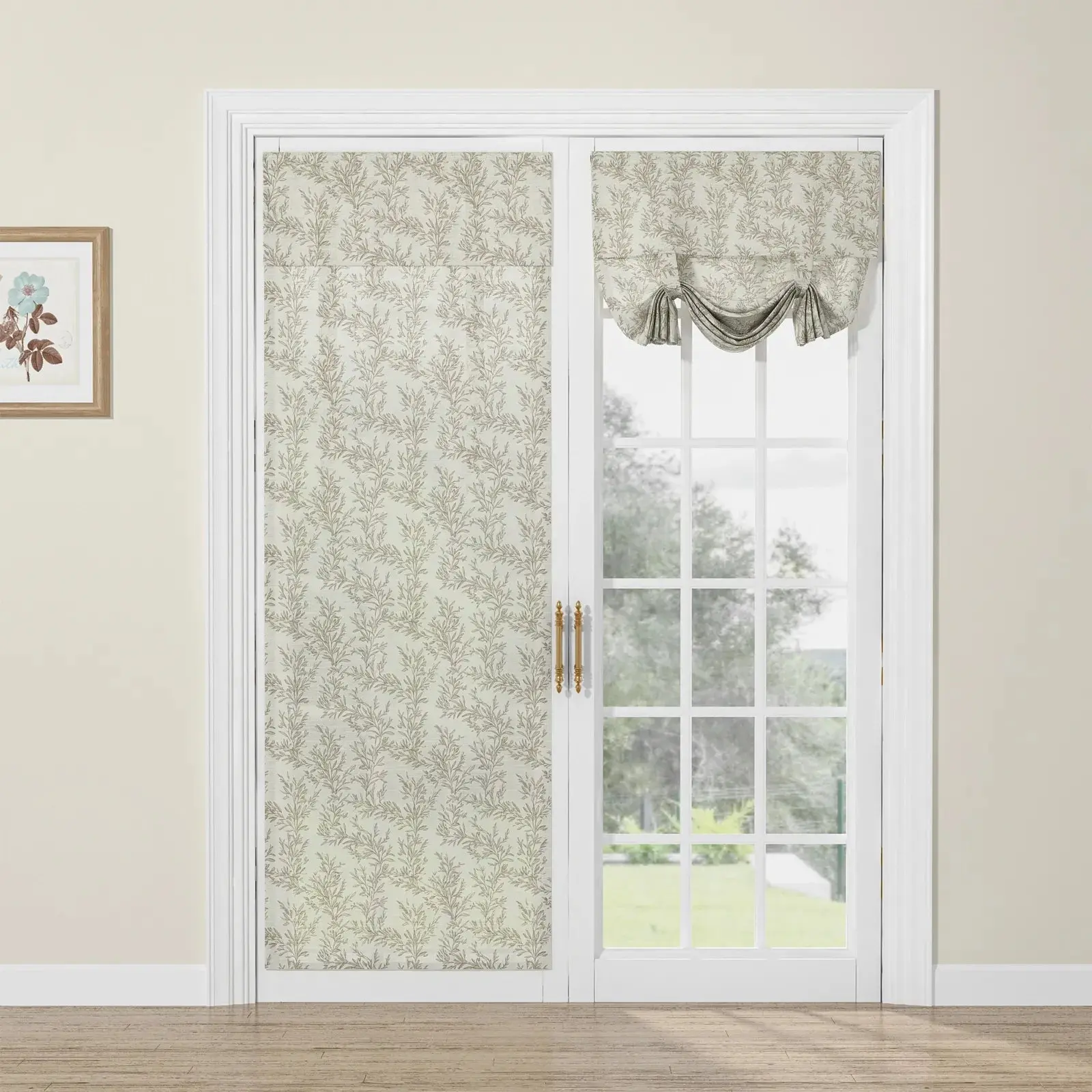 Custom Tie Up Shades for French Door - Image 4