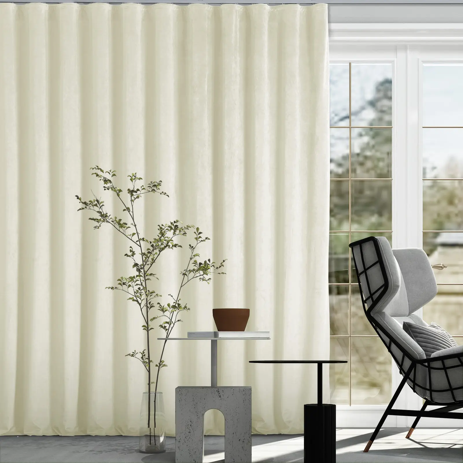 Custom Wave Curtain with Track - Image 6