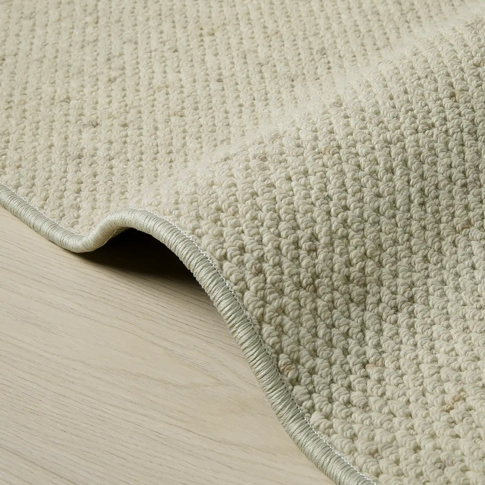 Della Natural Patterned Wool Rug - Image 18