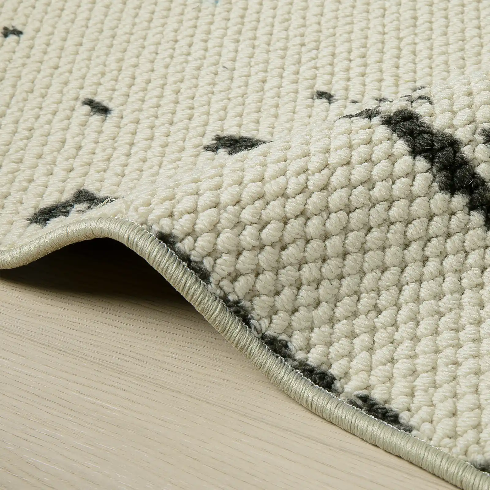 Della Natural Patterned Wool Rug - Image 6