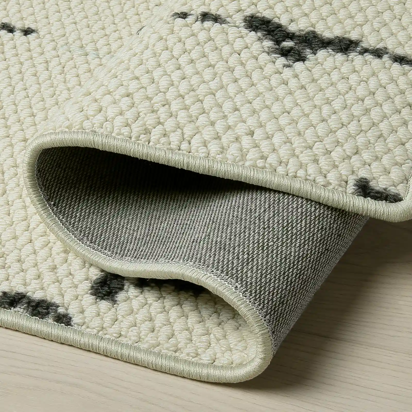 Della Natural Patterned Wool Rug - Image 7