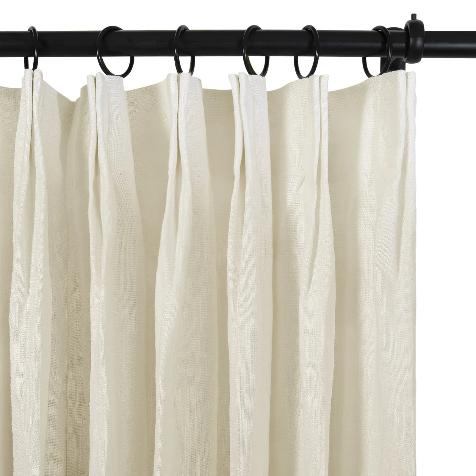 Erin Elegant 100% Linen Curtain Pleated - Image 11