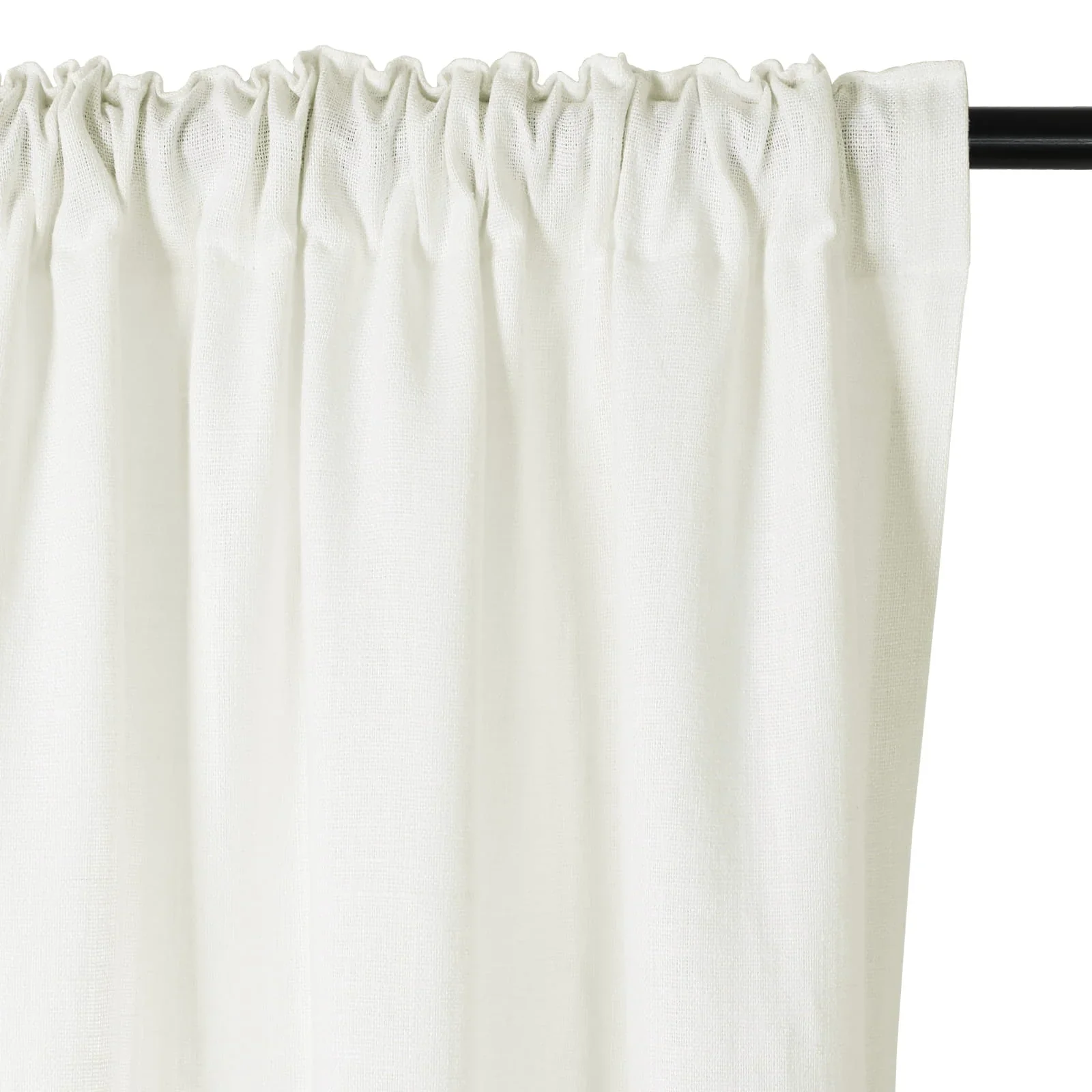 Erin Heavyweight 100% Linen Curtains Soft Top - Image 12