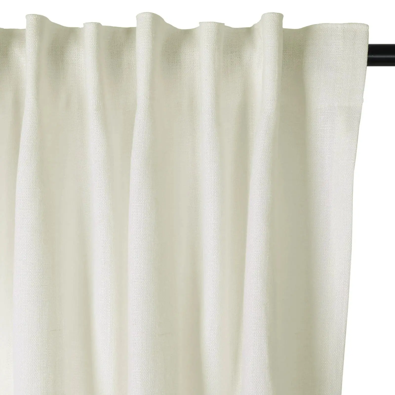 Erin Heavyweight 100% Linen Curtains Soft Top - Image 17