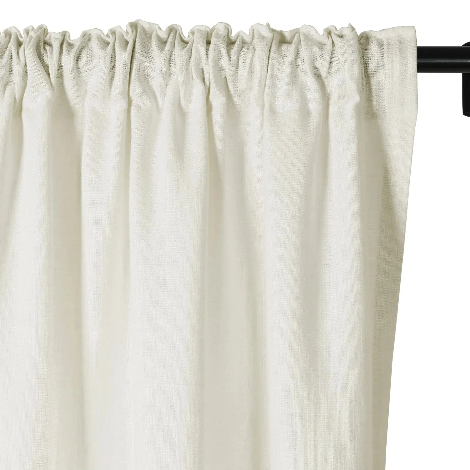 Erin Heavyweight 100% Linen Curtains Soft Top - Image 27