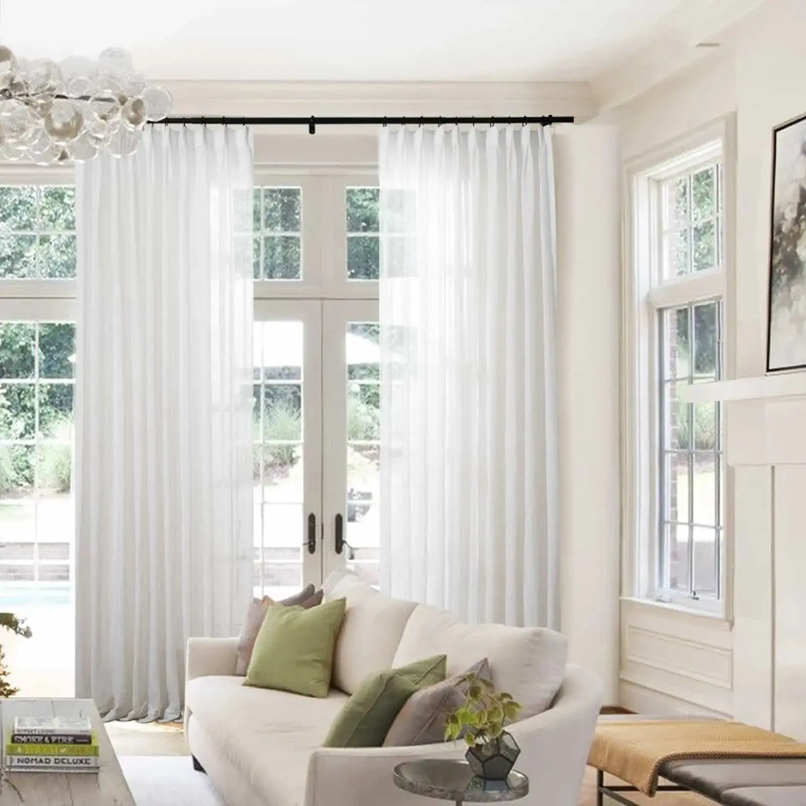 Flynn Ready-Made Lightweight Sheer Curtain Pinch Pleat – Sold as a Pair - Image 13