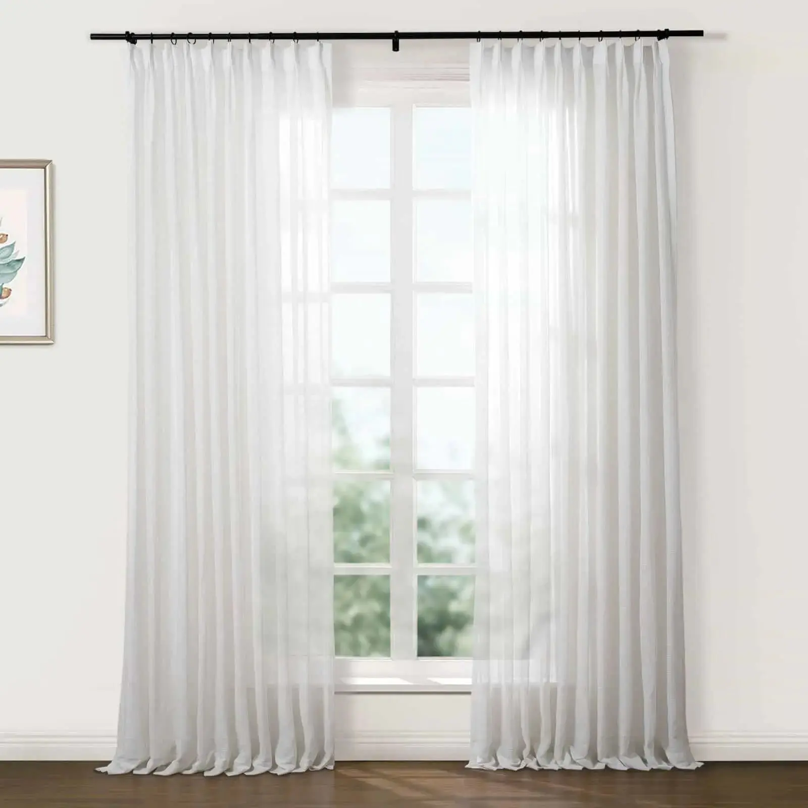 Flynn Ready-Made Lightweight Sheer Curtain Pinch Pleat – Sold as a Pair - Image 14