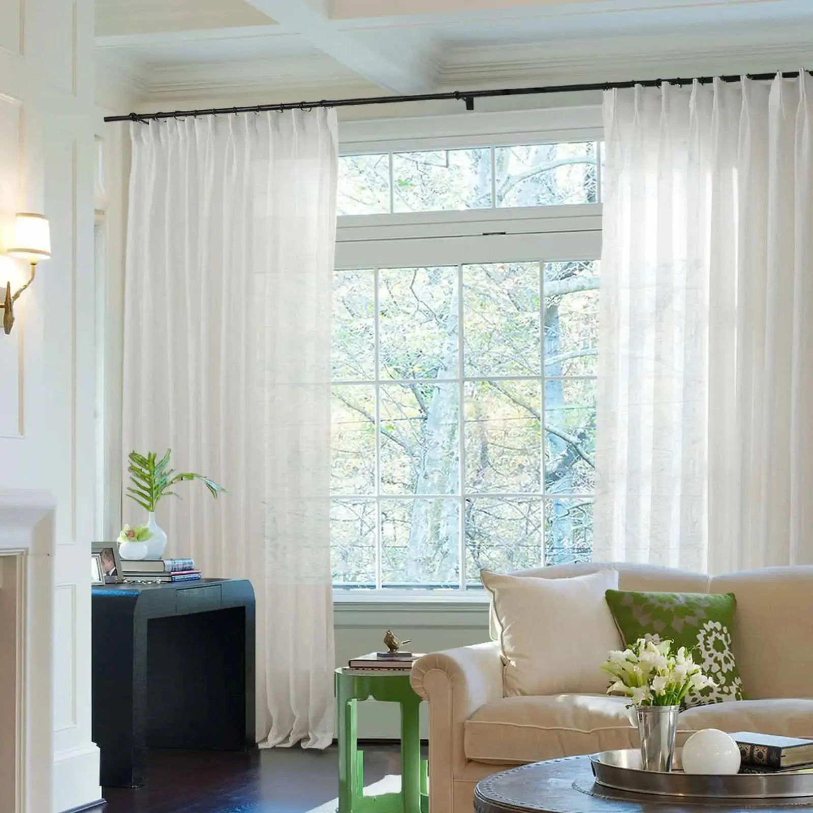 Flynn Ready-Made Lightweight Sheer Curtain Pinch Pleat – Sold as a Pair - Image 16