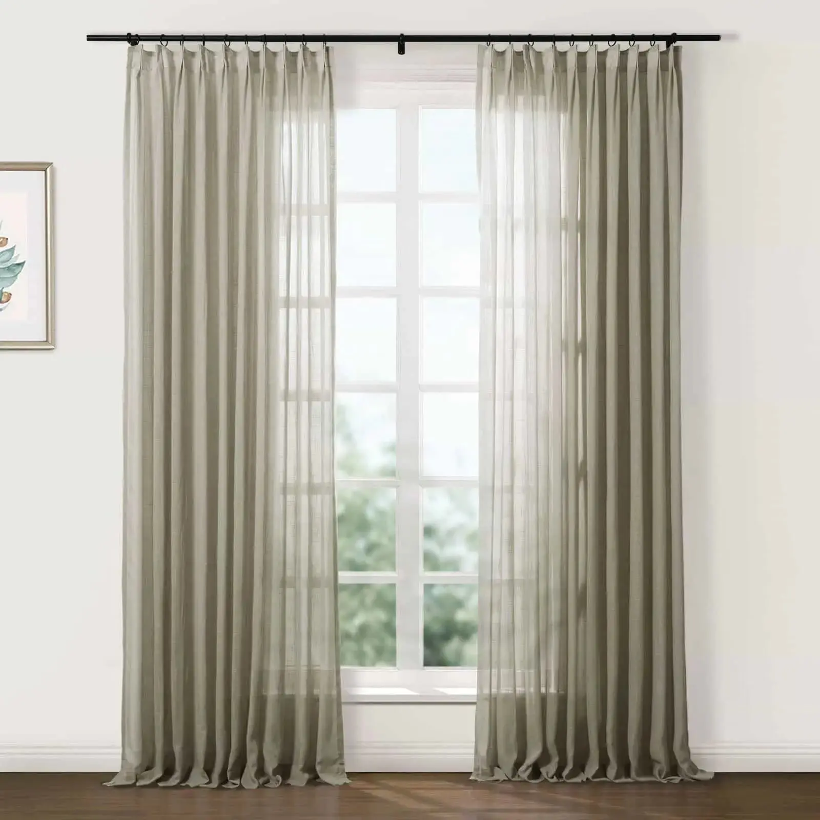 Flynn Ready-Made Lightweight Sheer Curtain Pinch Pleat – Sold as a Pair - Image 17