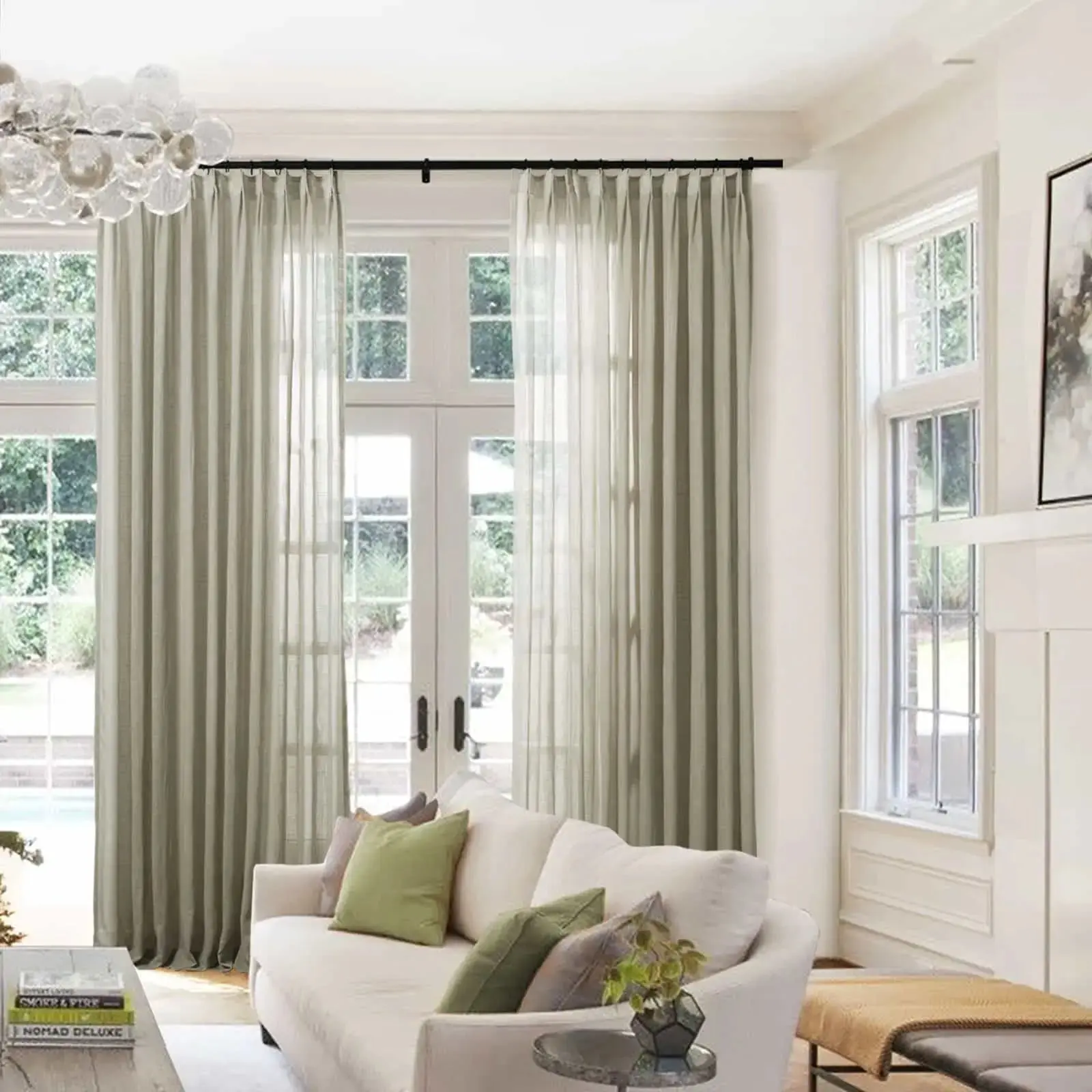 Flynn Ready-Made Lightweight Sheer Curtain Pinch Pleat – Sold as a Pair - Image 18