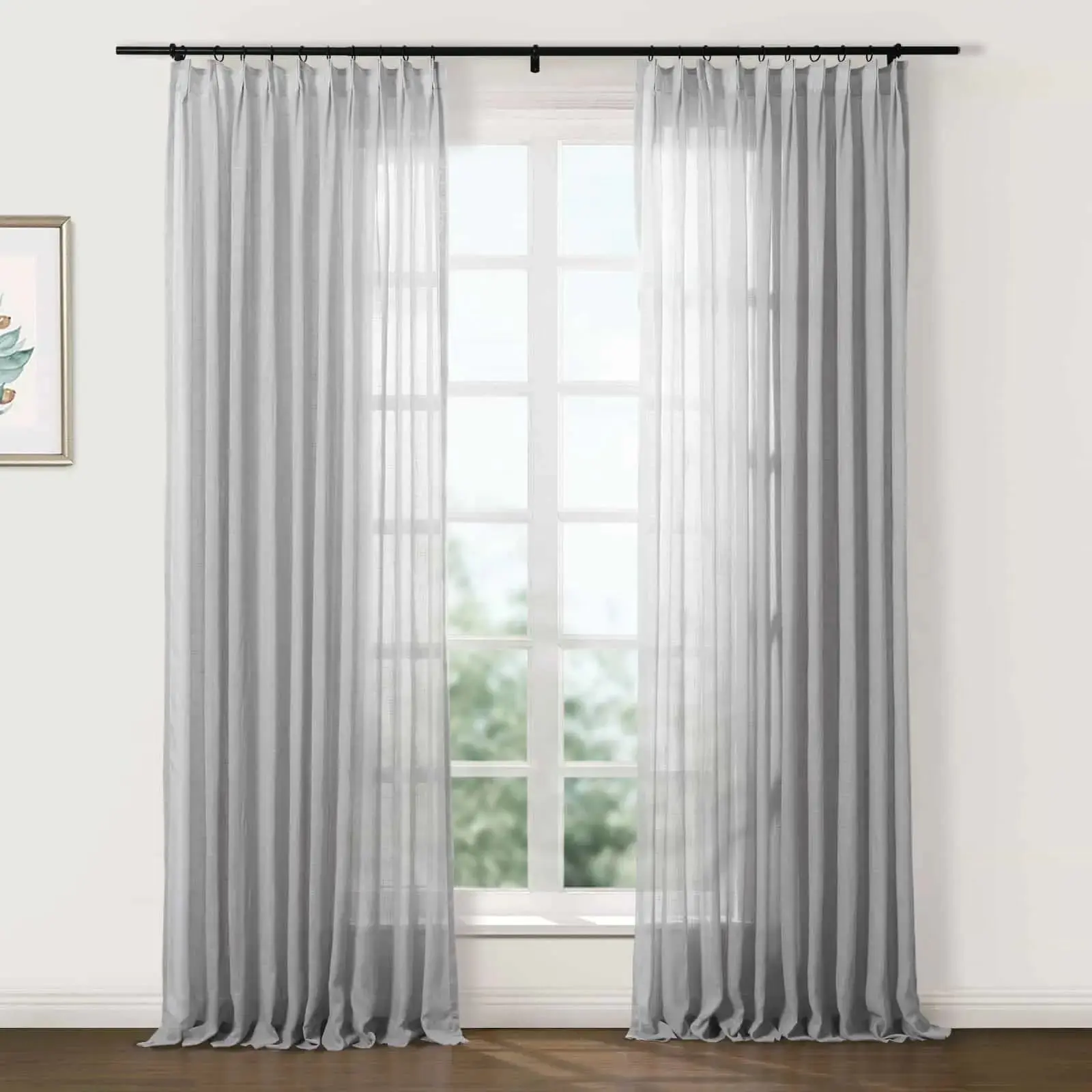 Flynn Ready-Made Lightweight Sheer Curtain Pinch Pleat – Sold as a Pair - Image 21