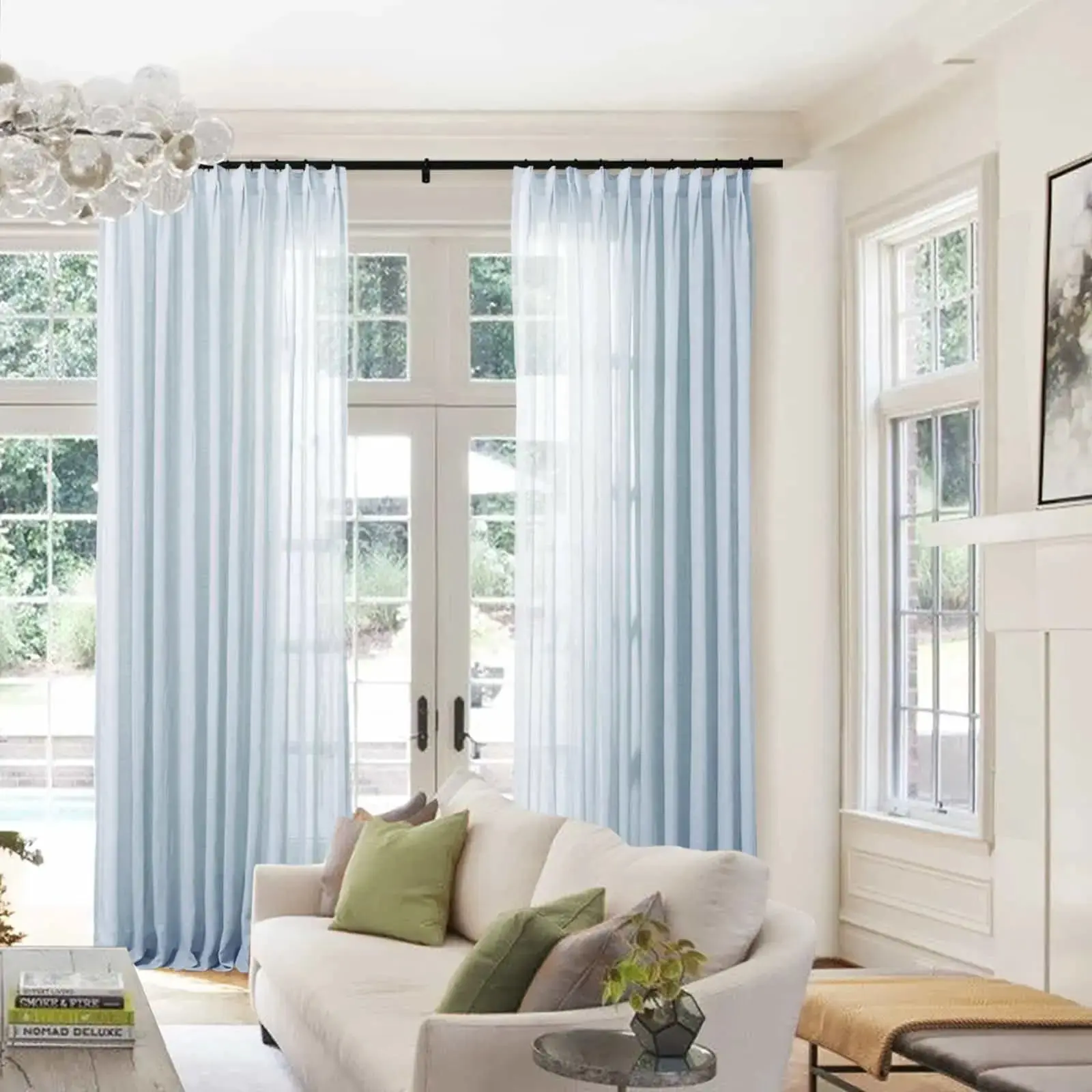 Flynn Ready-Made Lightweight Sheer Curtain Pinch Pleat – Sold as a Pair - Image 24