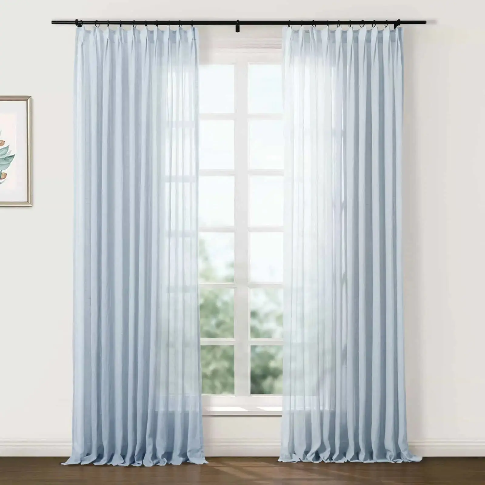 Flynn Ready-Made Lightweight Sheer Curtain Pinch Pleat – Sold as a Pair - Image 25