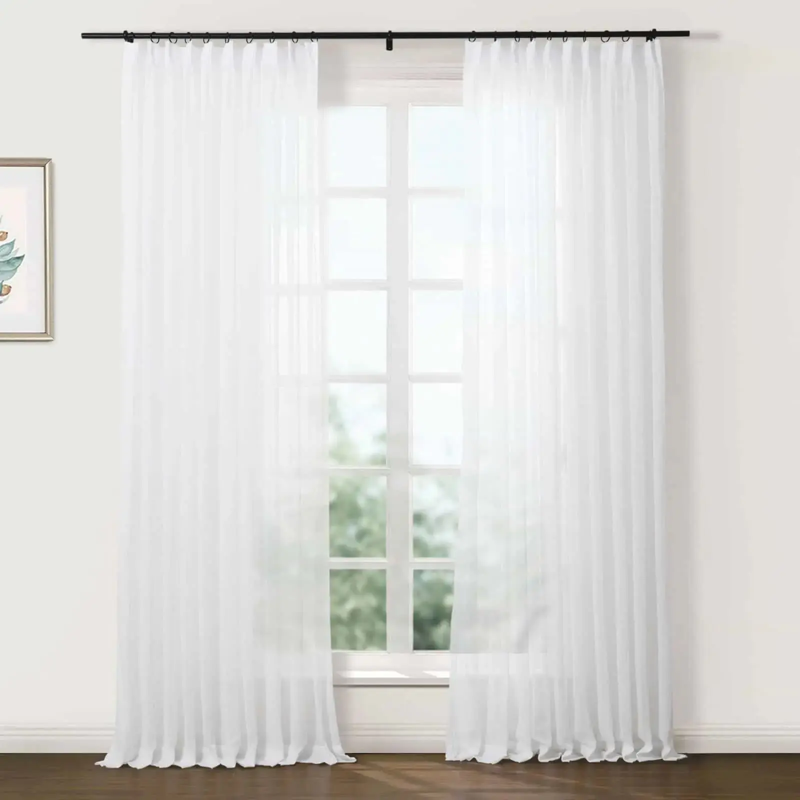 Flynn Ready-Made Lightweight Sheer Curtain Pinch Pleat – Sold as a Pair - Image 28
