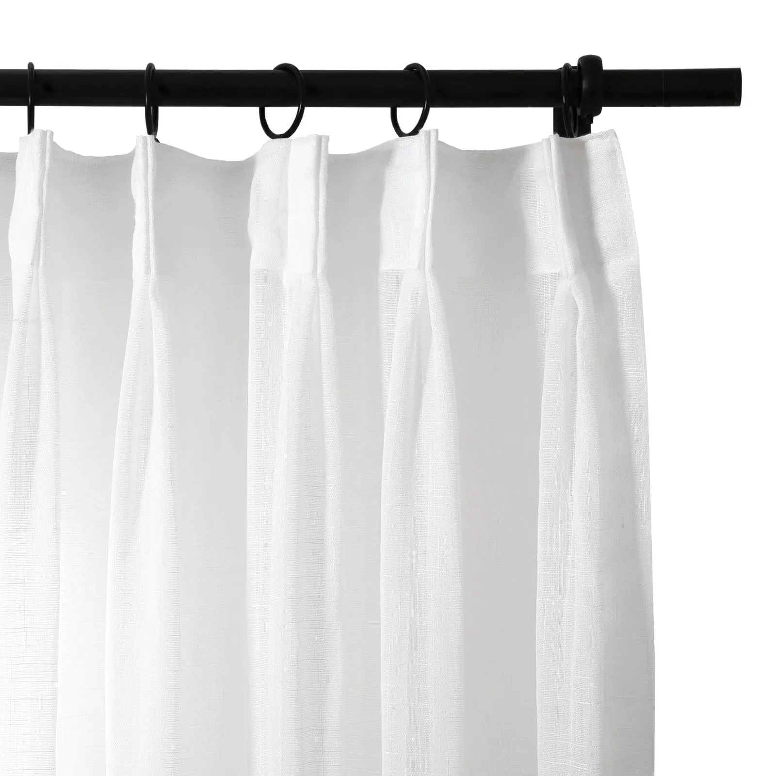 Flynn Ready-Made Lightweight Sheer Curtain Pinch Pleat – Sold as a Pair - Image 30
