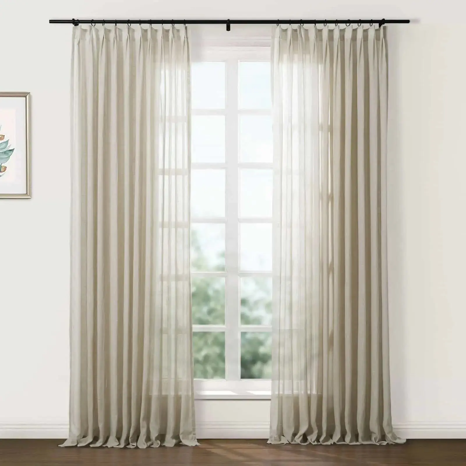 Flynn Ready-Made Lightweight Sheer Curtain Pinch Pleat – Sold as a Pair - Image 31