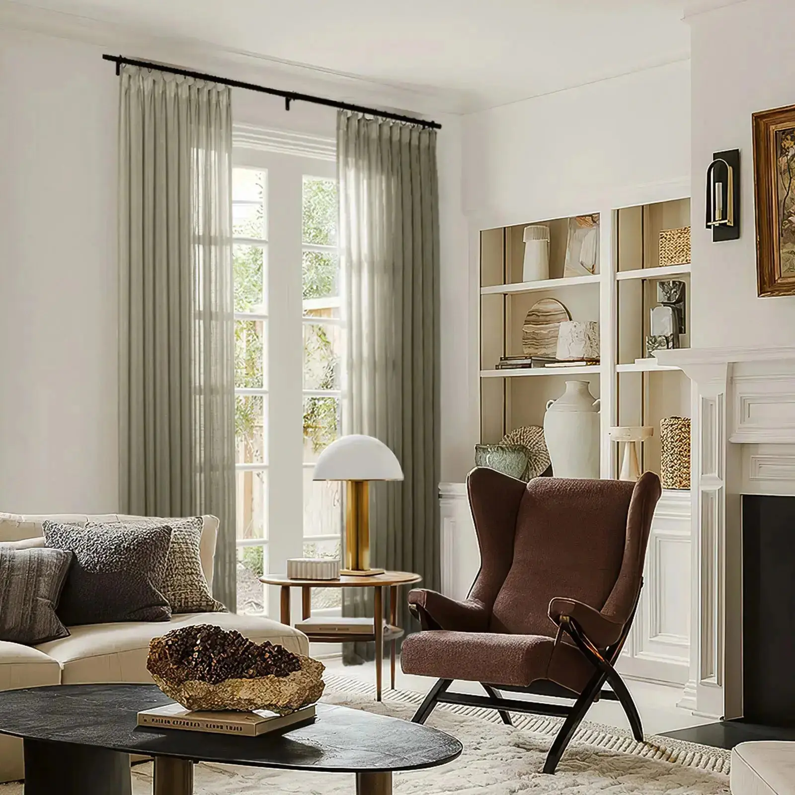 Flynn Ready-Made Lightweight Sheer Curtain Pinch Pleat – Sold as a Pair - Image 9