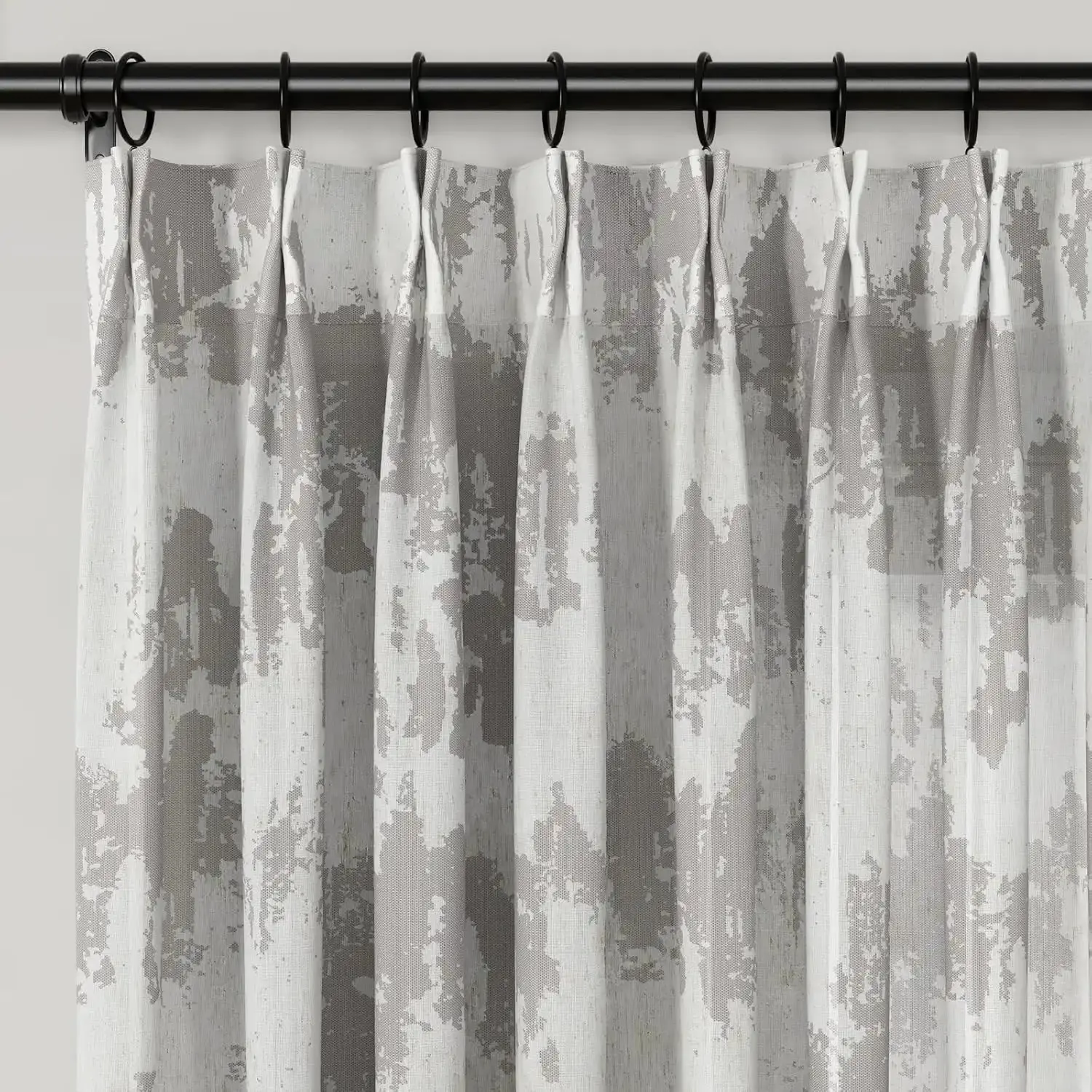 Freya Linen Semi Sheer Jacquard Curtains Pleated - Image 25