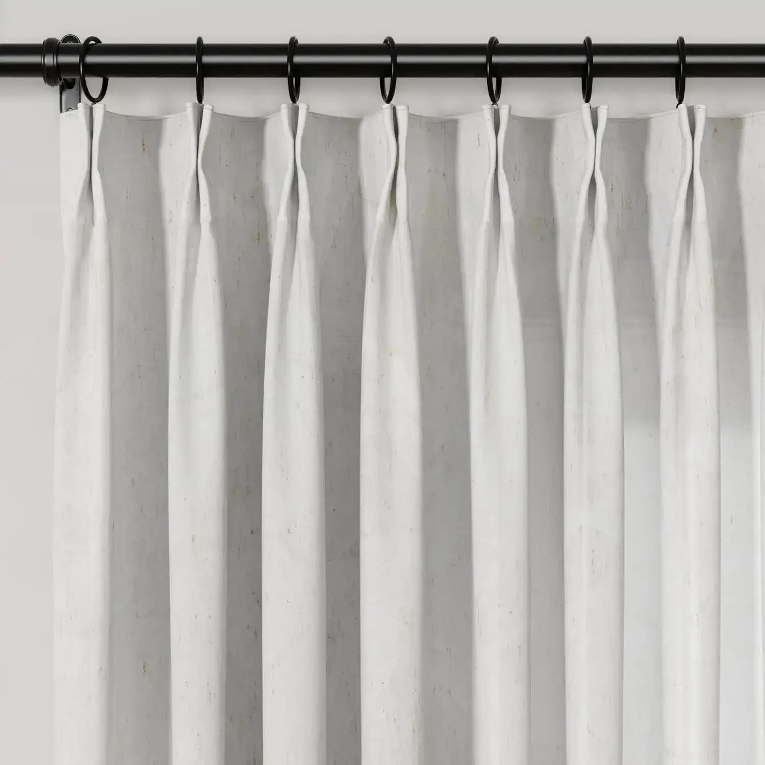 Freya Linen Semi Sheer Jacquard Curtains Pleated - Image 29