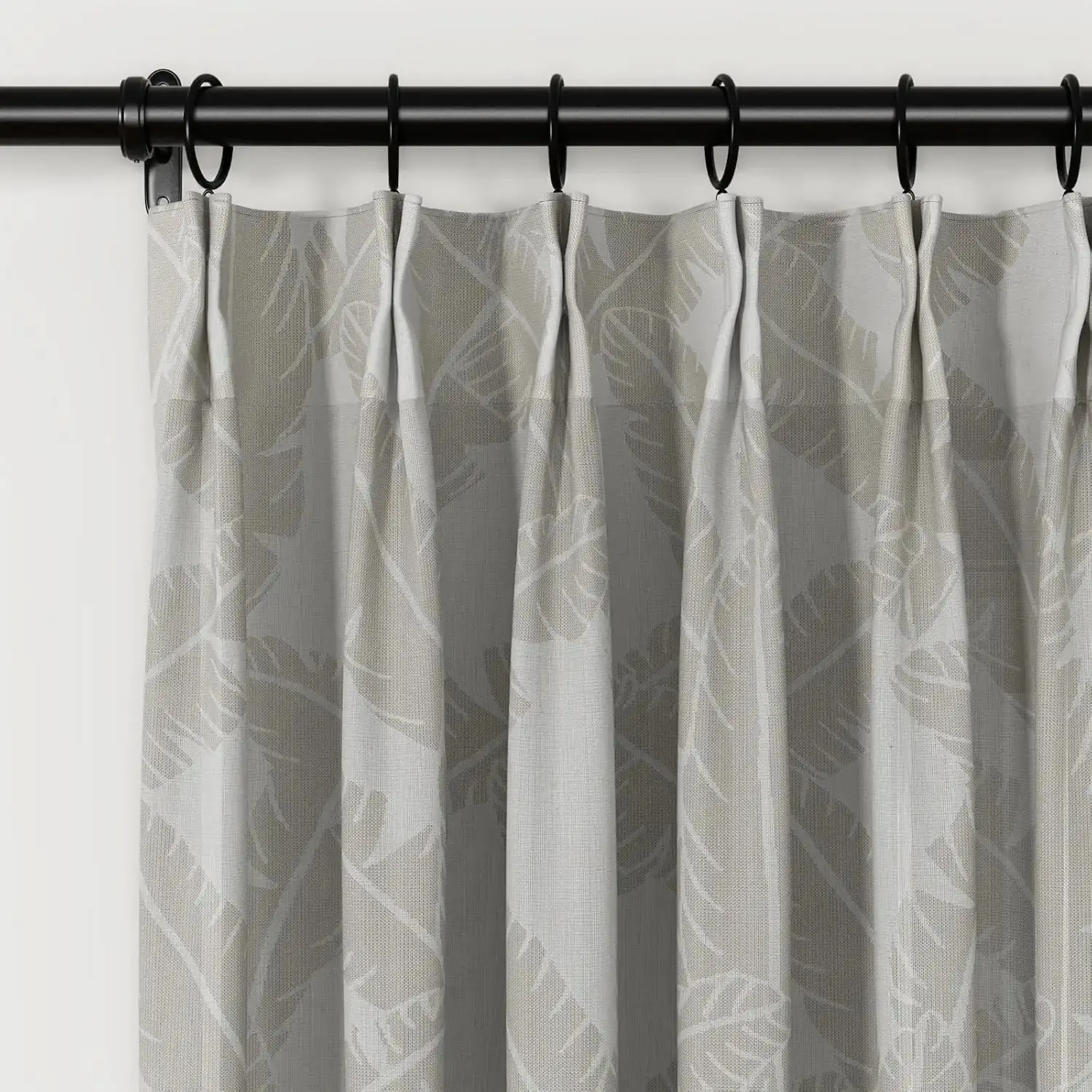 Freya Linen Semi Sheer Jacquard Curtains Pleated - Image 39