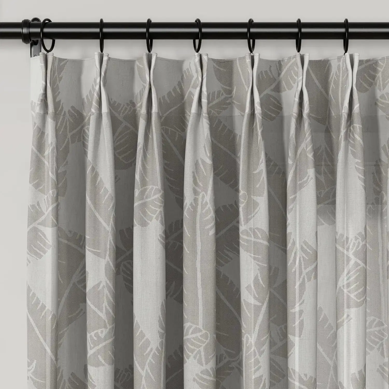 Freya Linen Semi Sheer Jacquard Curtains Pleated - Image 41