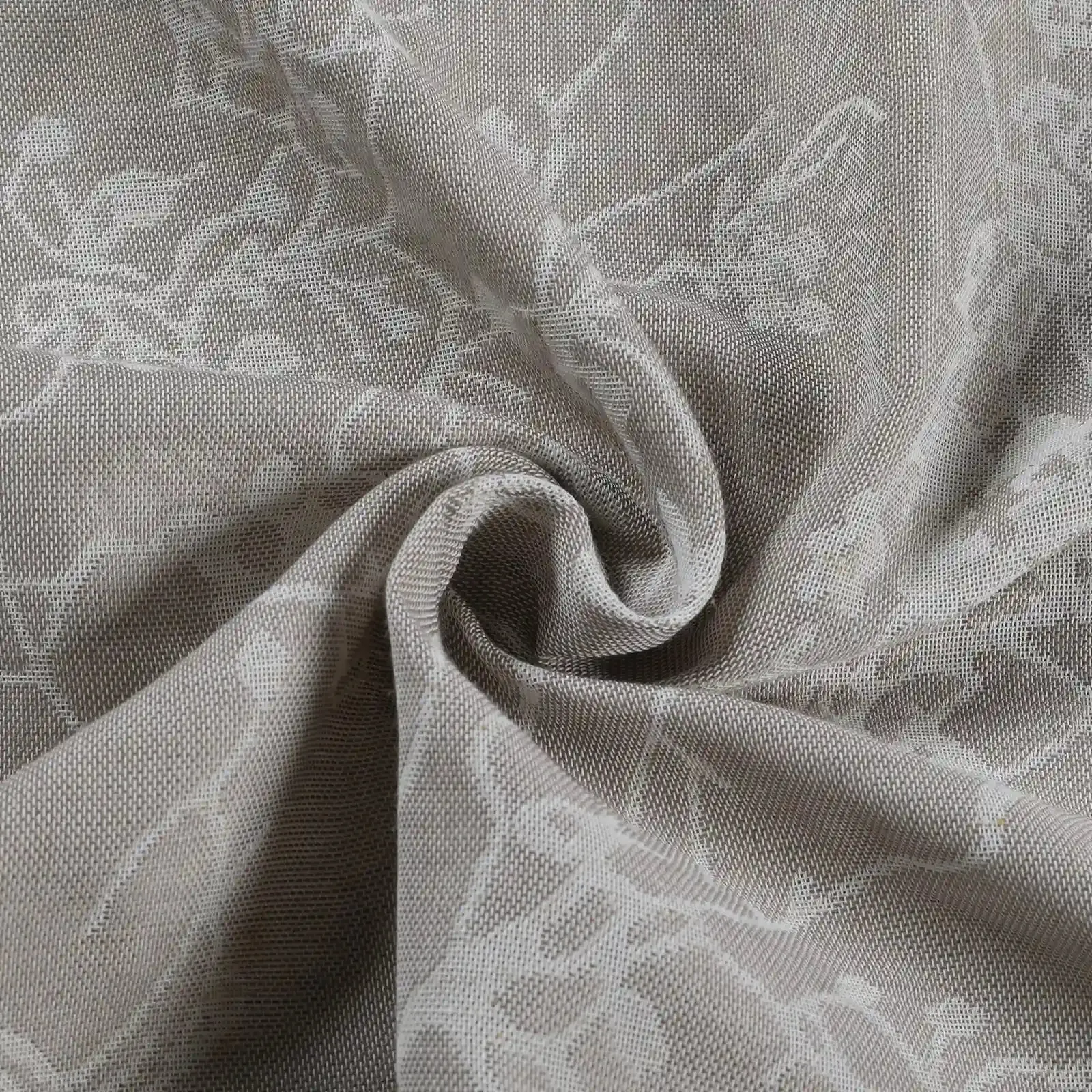Freya Linen Semi Sheer Jacquard Curtains Pleated - Image 56