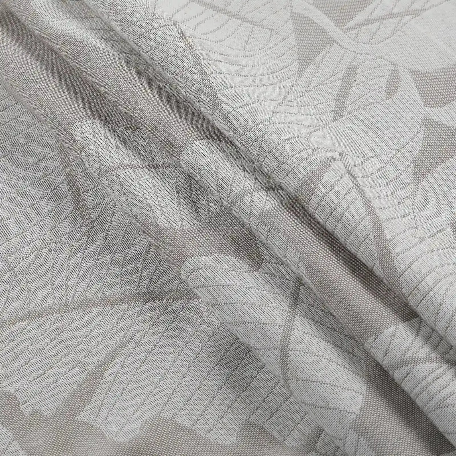 Freya Linen Semi Sheer Jacquard Curtains Pleated - Image 73