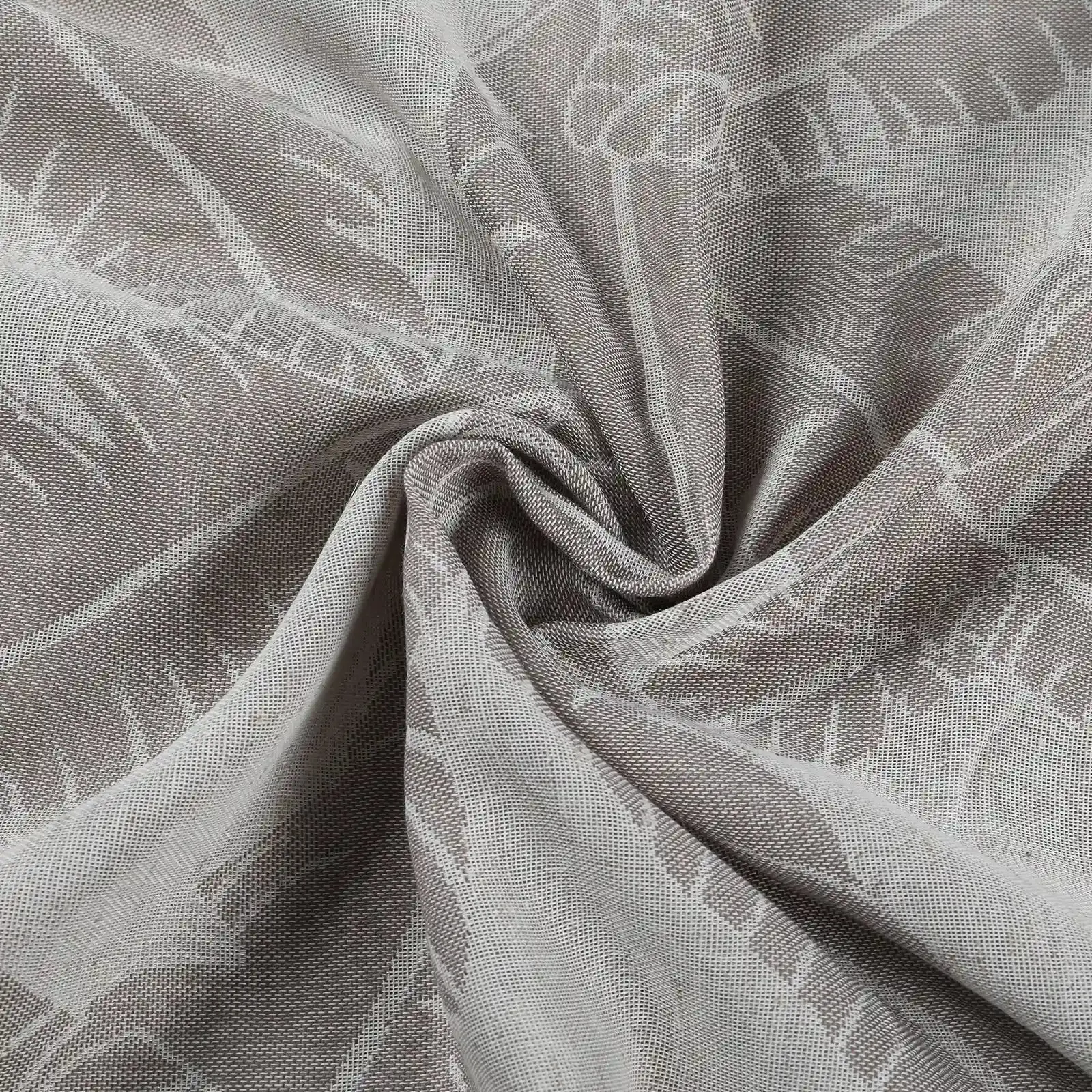 Freya Linen Semi Sheer Jacquard Curtains Pleated - Image 80