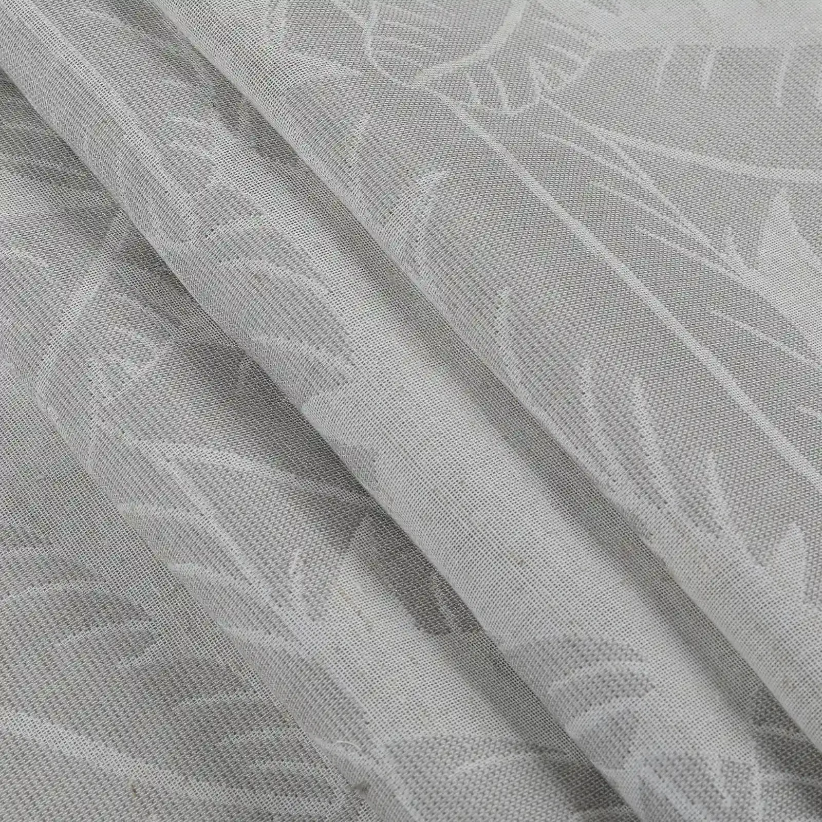 Freya Linen Semi Sheer Jacquard Curtains Pleated - Image 81