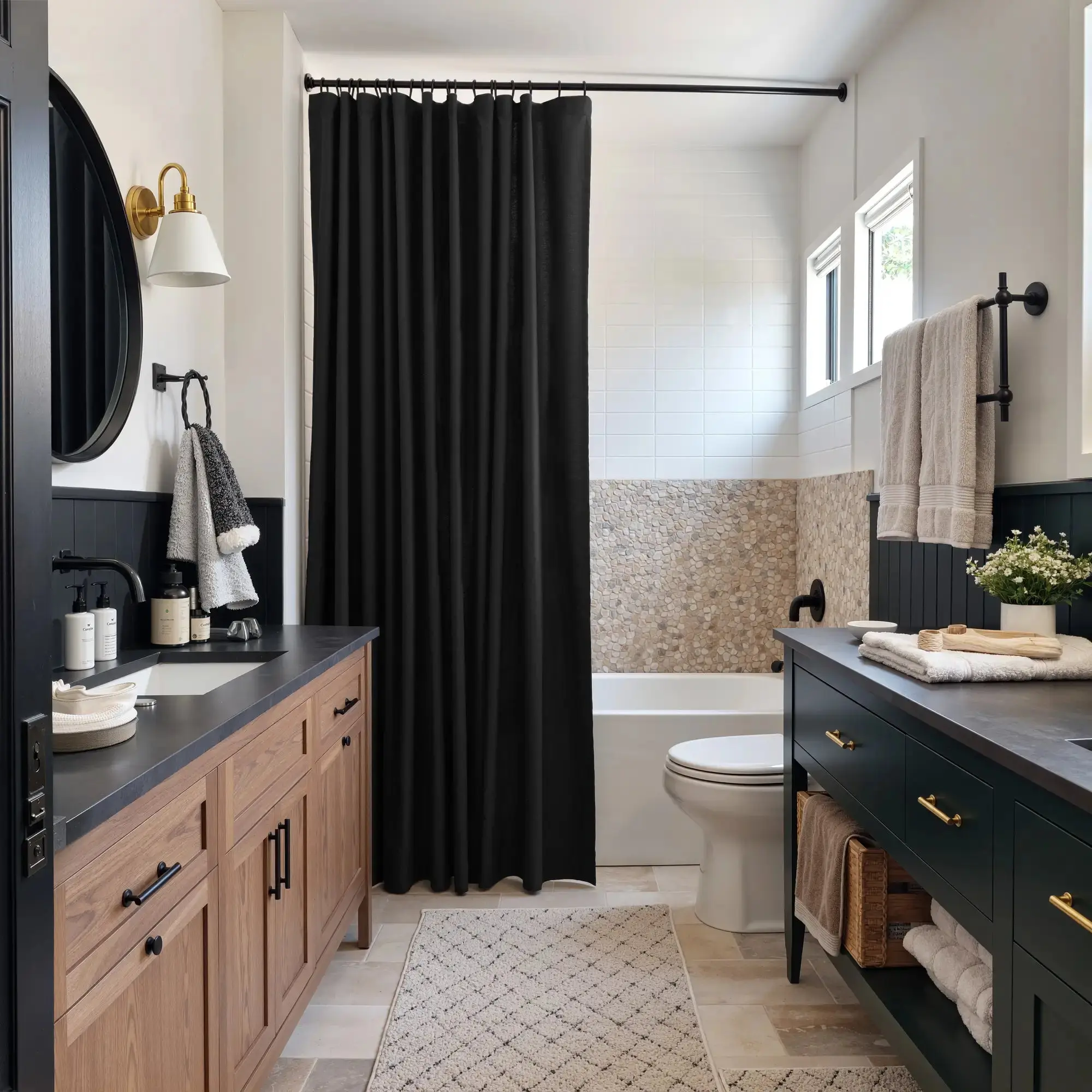 Heck Solid Waterproof Shower Curtain - Image 17