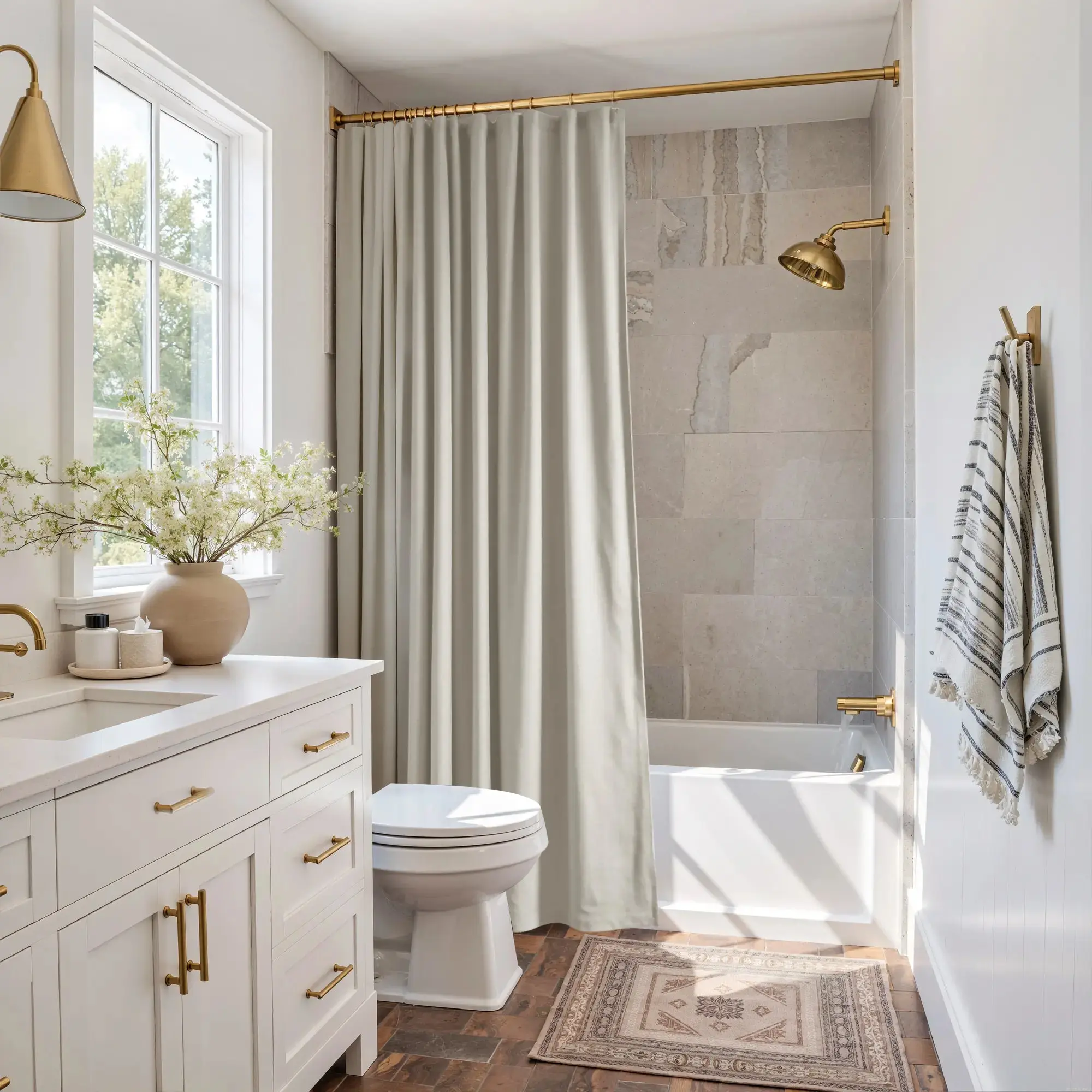 Heck Solid Waterproof Shower Curtain - Image 90