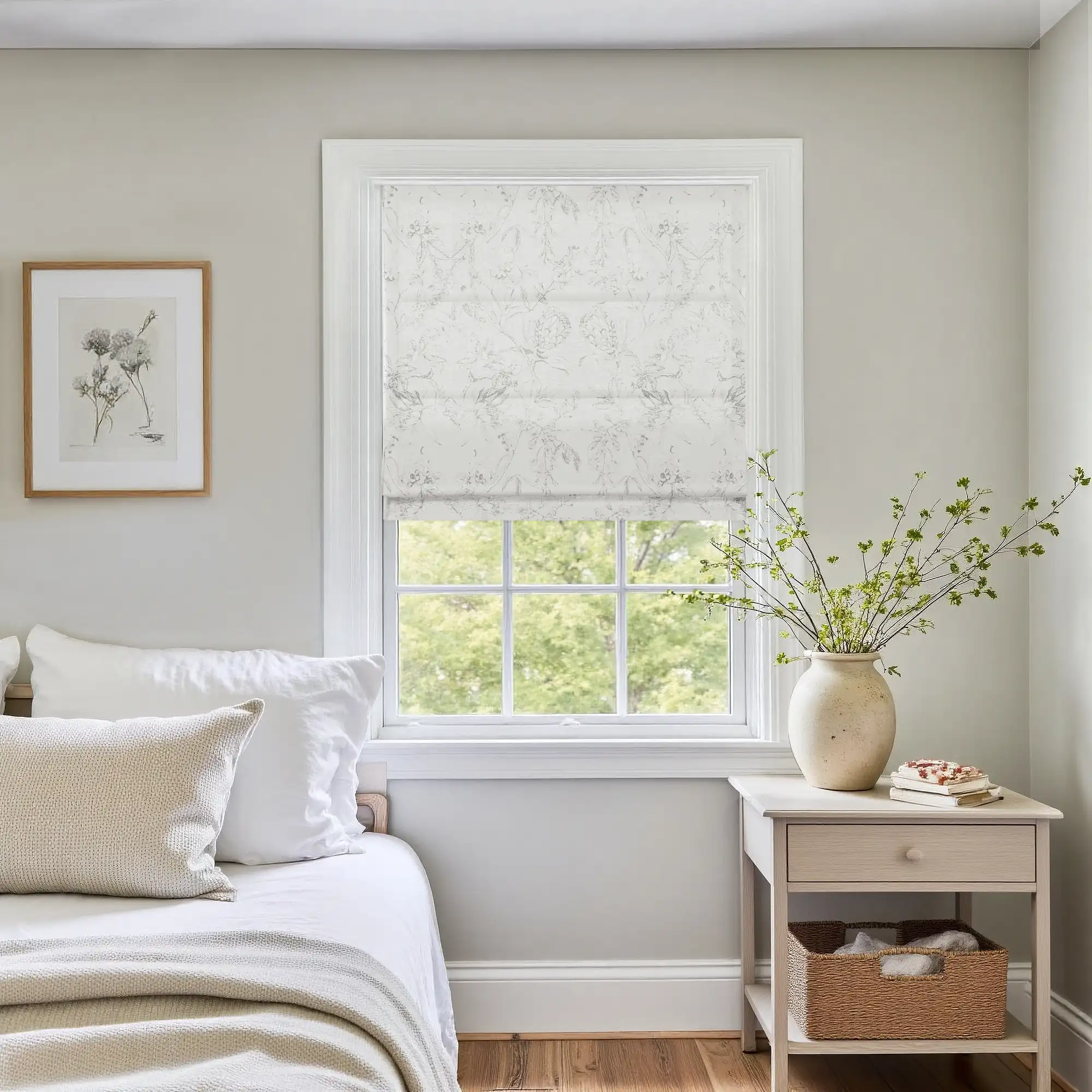 Holly Botanical Boho Roman Shade Cordless - Image 13
