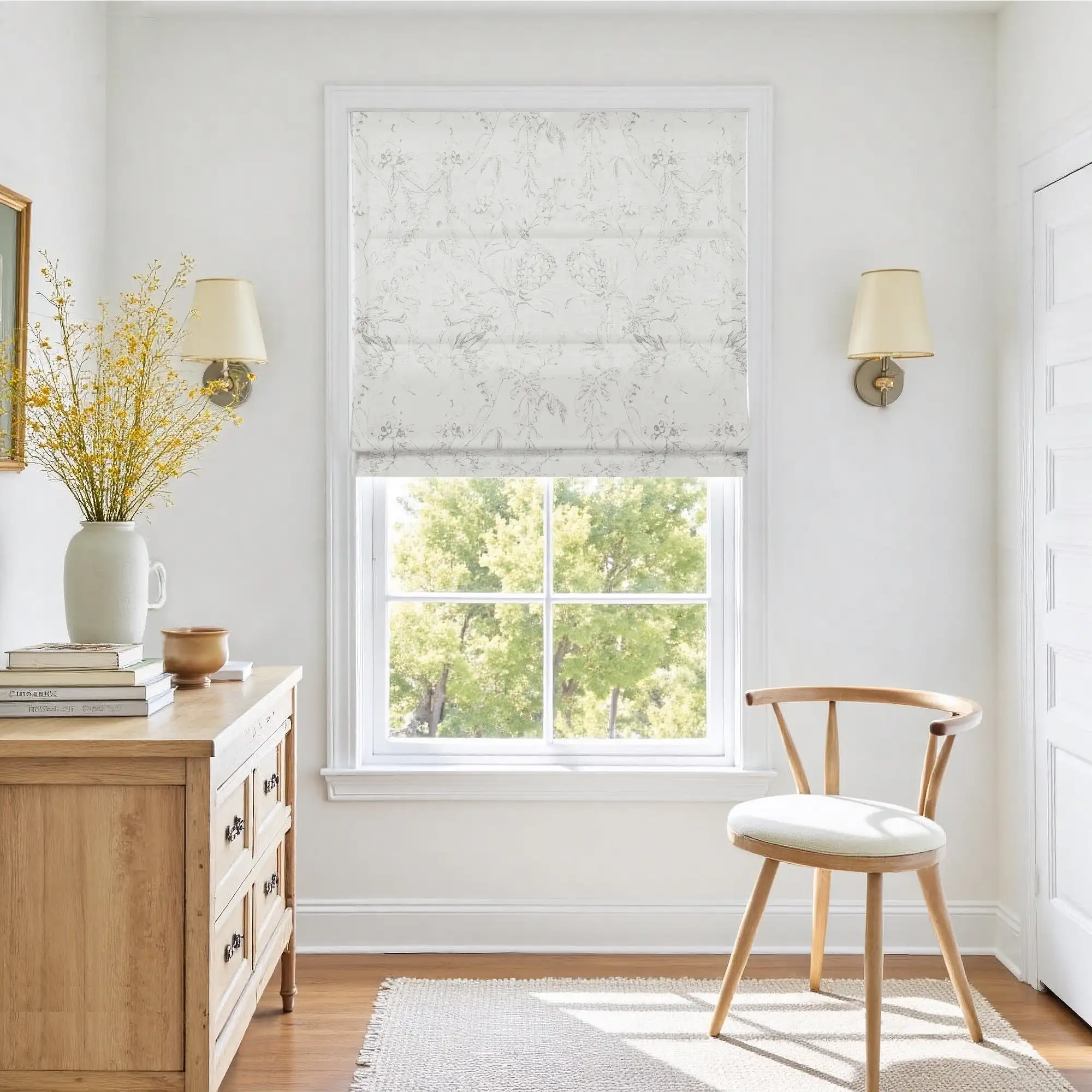 Holly Botanical Boho Roman Shade Cordless - Image 14
