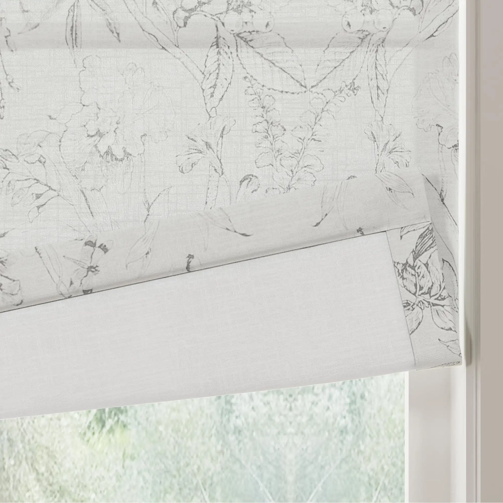 Holly Botanical Boho Roman Shade Cordless - Image 17