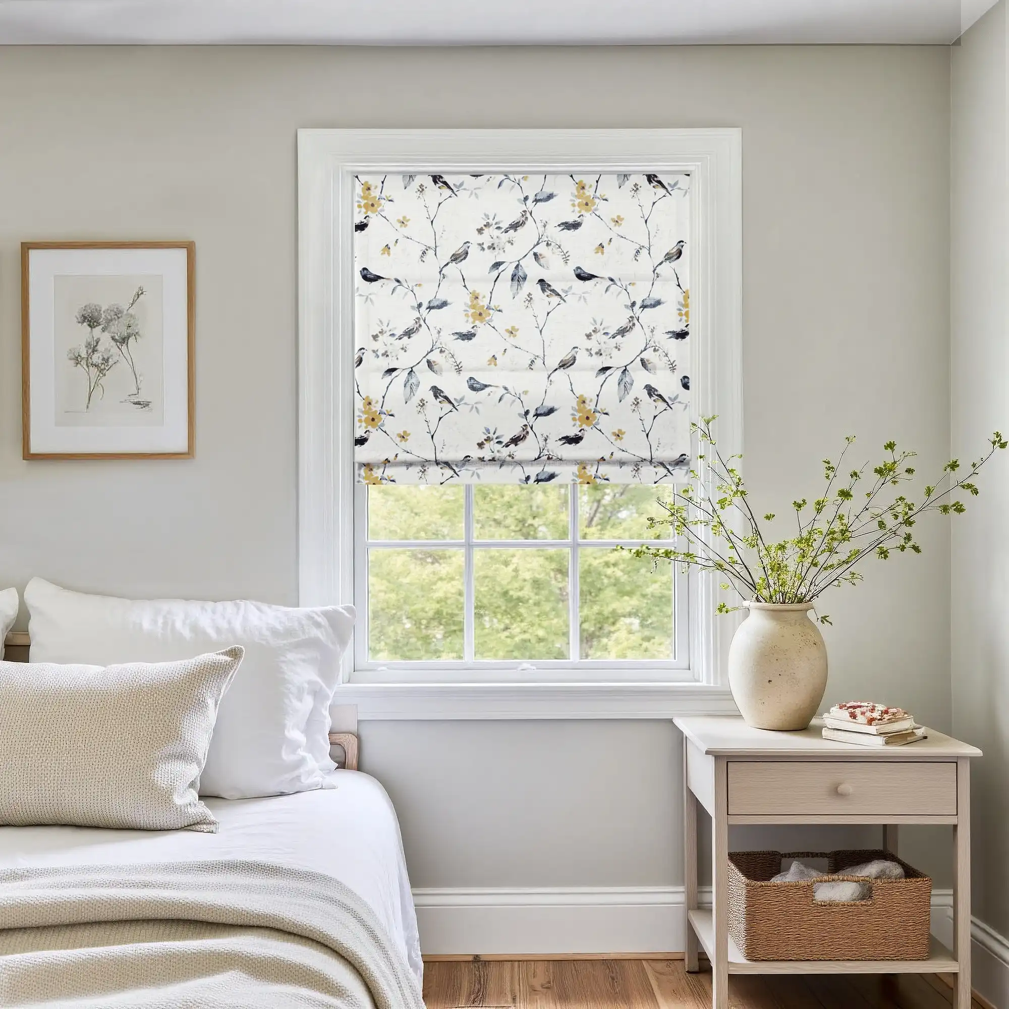 Holly Botanical Boho Roman Shade Cordless - Image 19