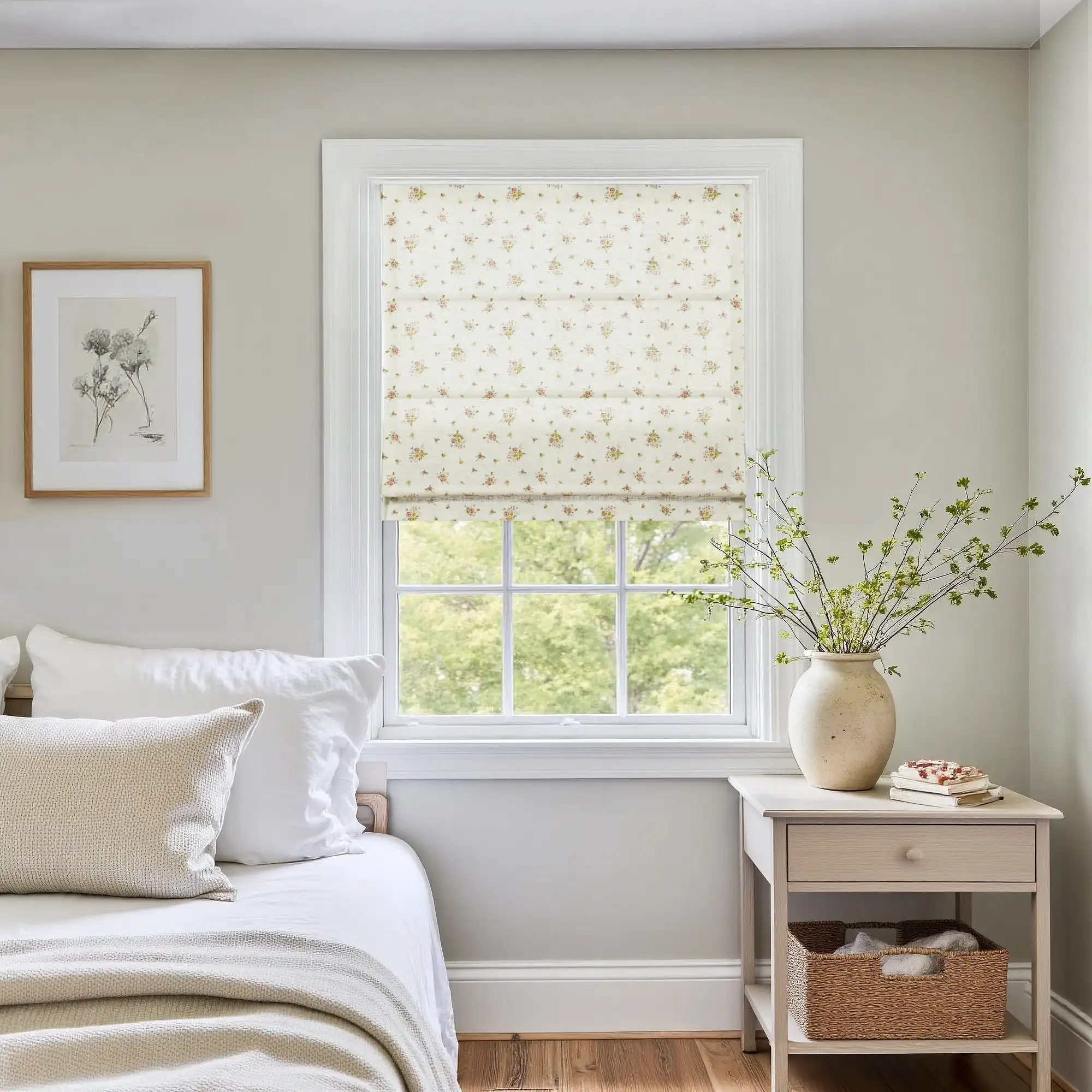 Holly Botanical Boho Roman Shade Cordless - Image 25