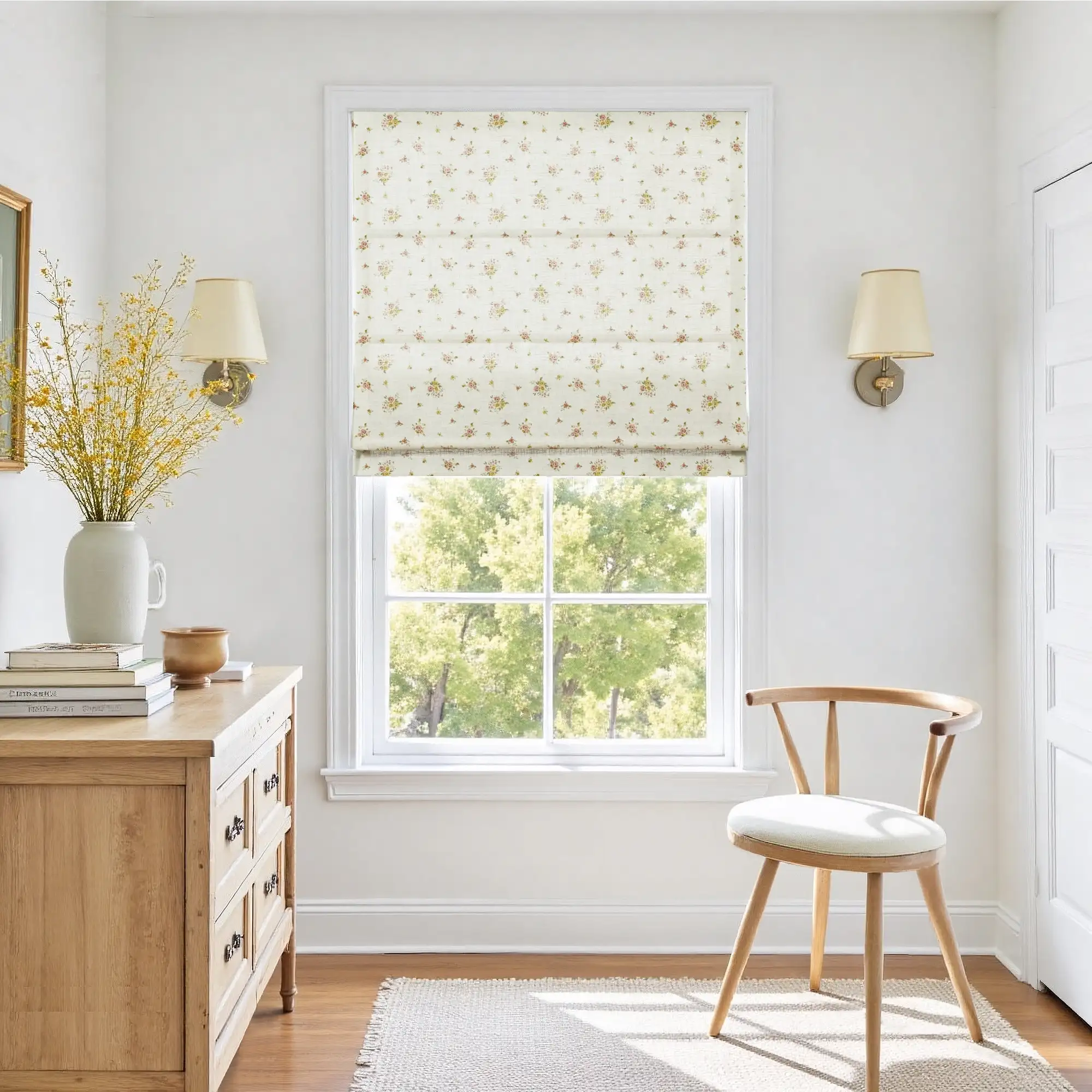 Holly Botanical Boho Roman Shade Cordless - Image 26