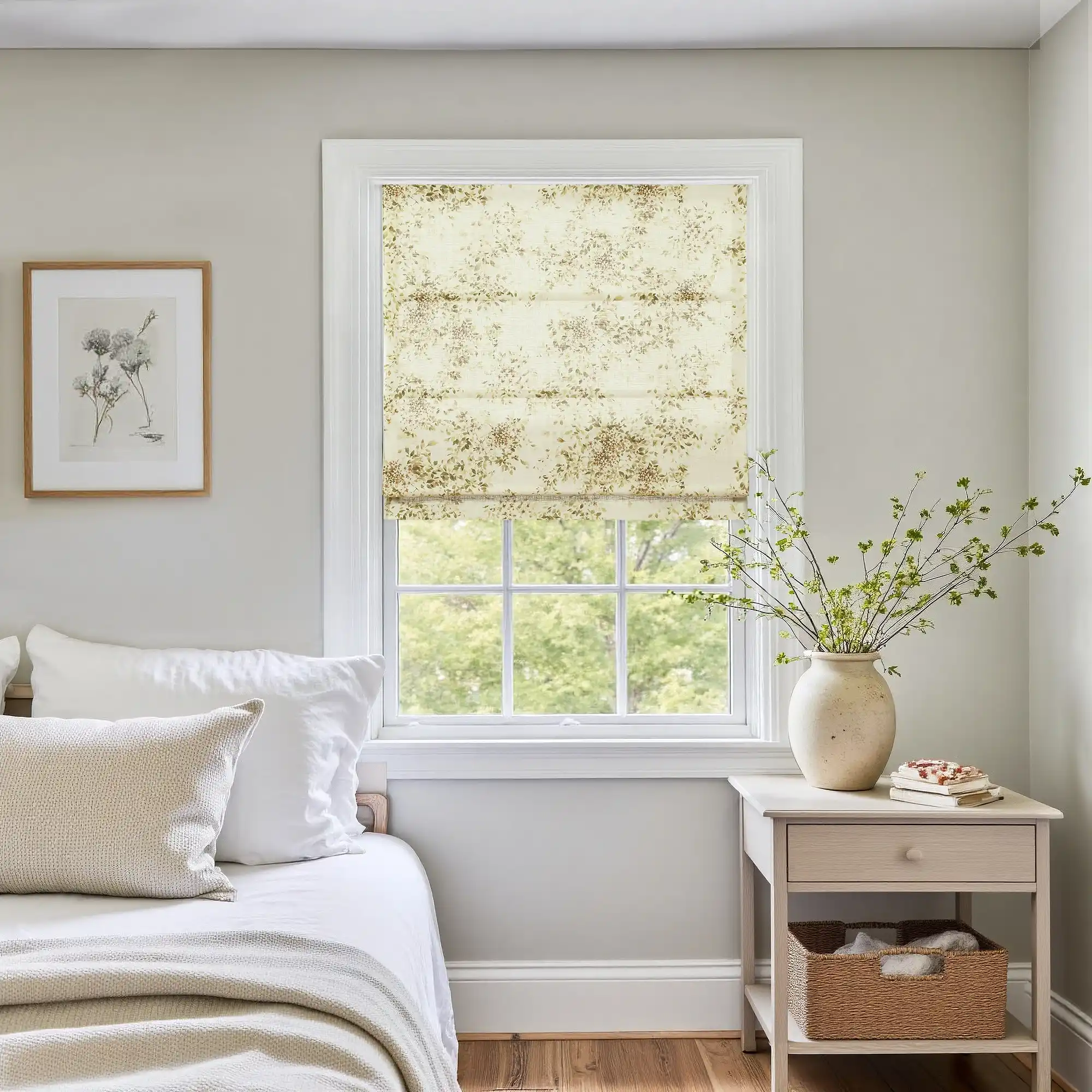 Holly Botanical Boho Roman Shade Cordless - Image 31